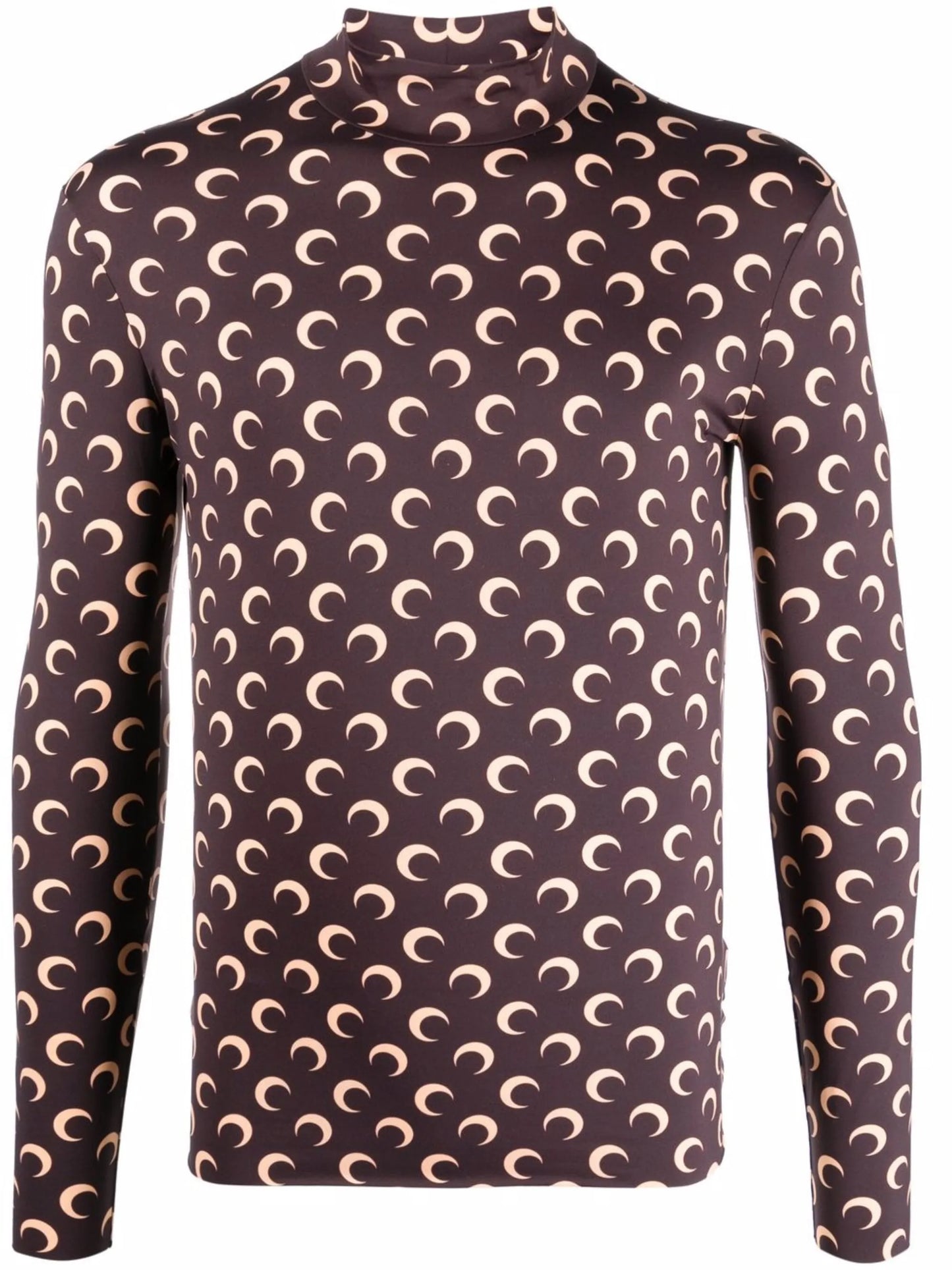 crescent moon-print T-shirt