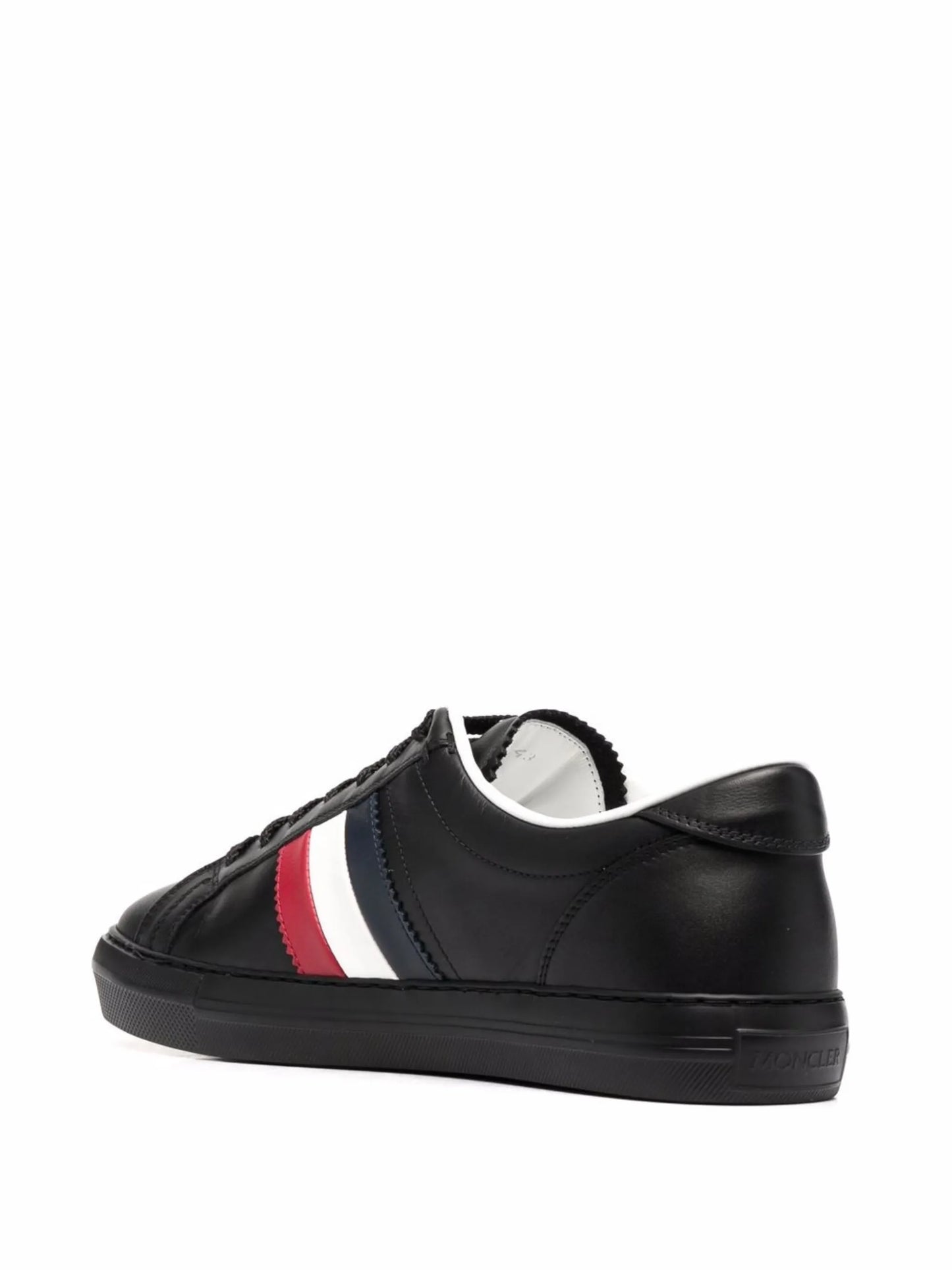 logo-print leather sneakers
