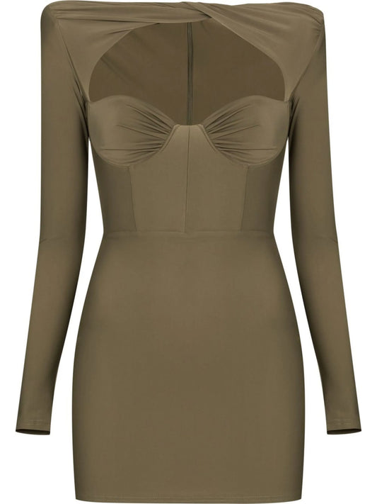 Barett twist-detail mini dress