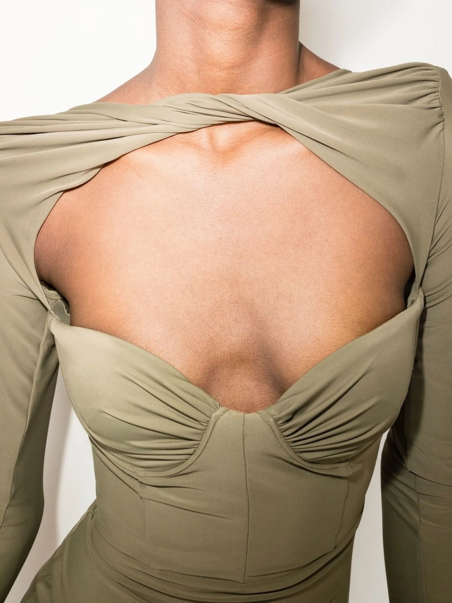 Barett twist-detail mini dress