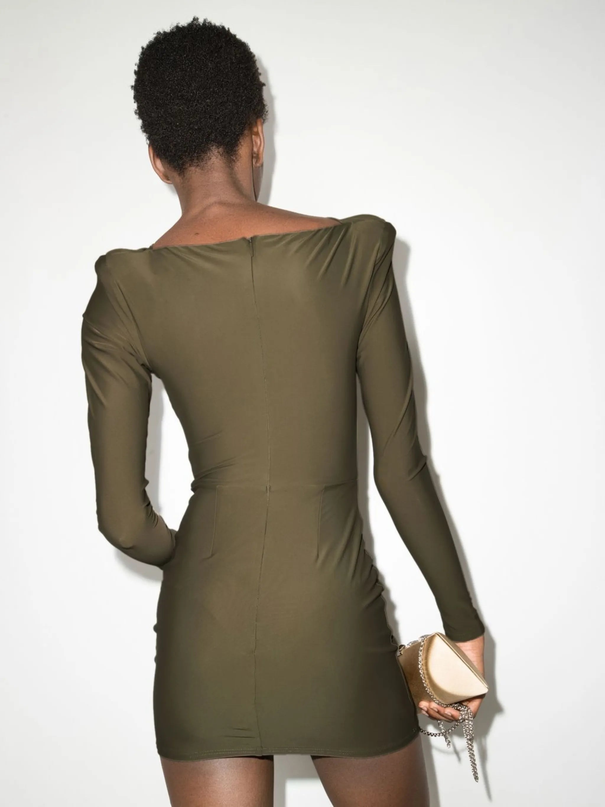 Barett twist-detail mini dress