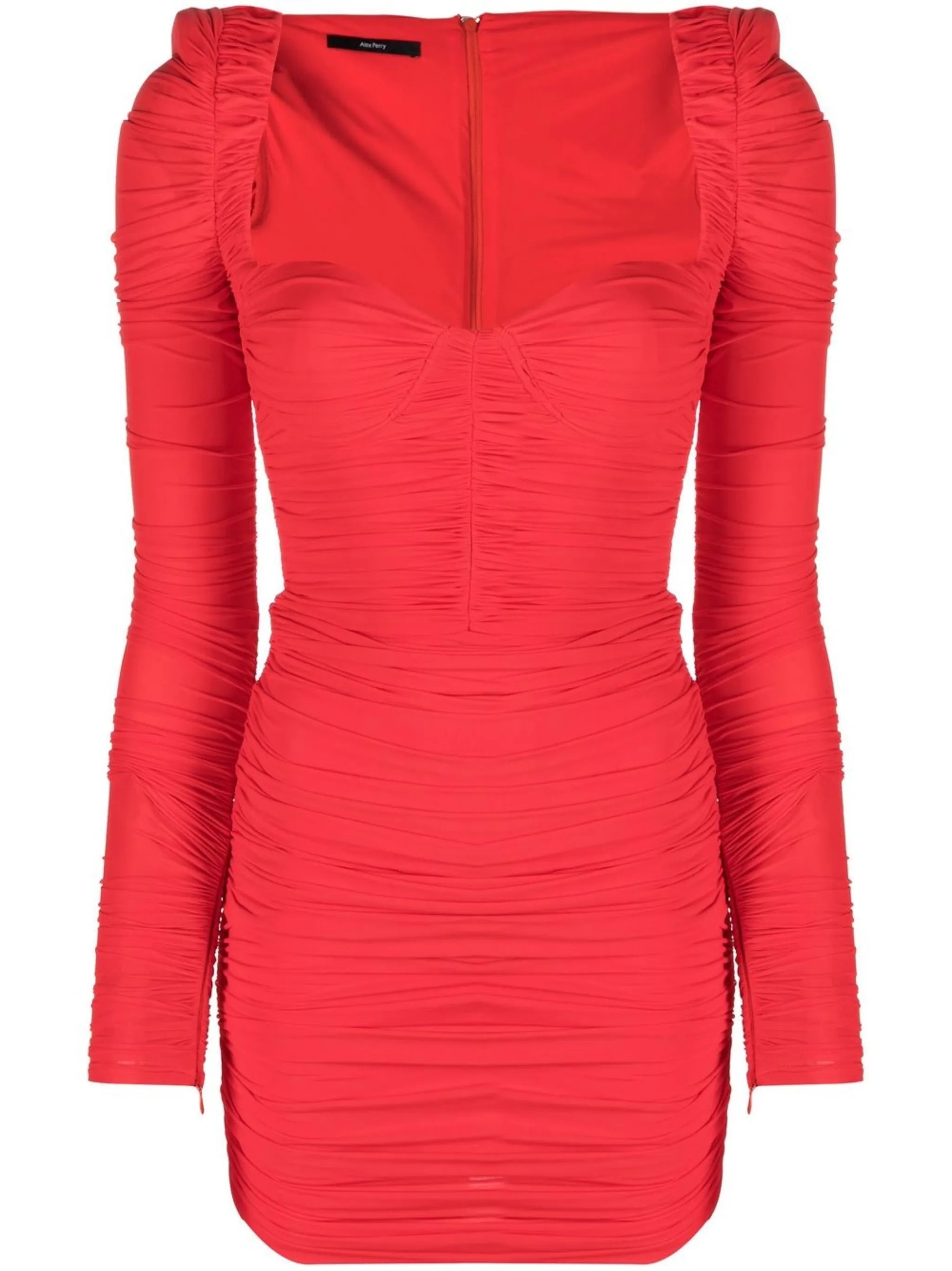 Hollis ruched long-sleeve dress