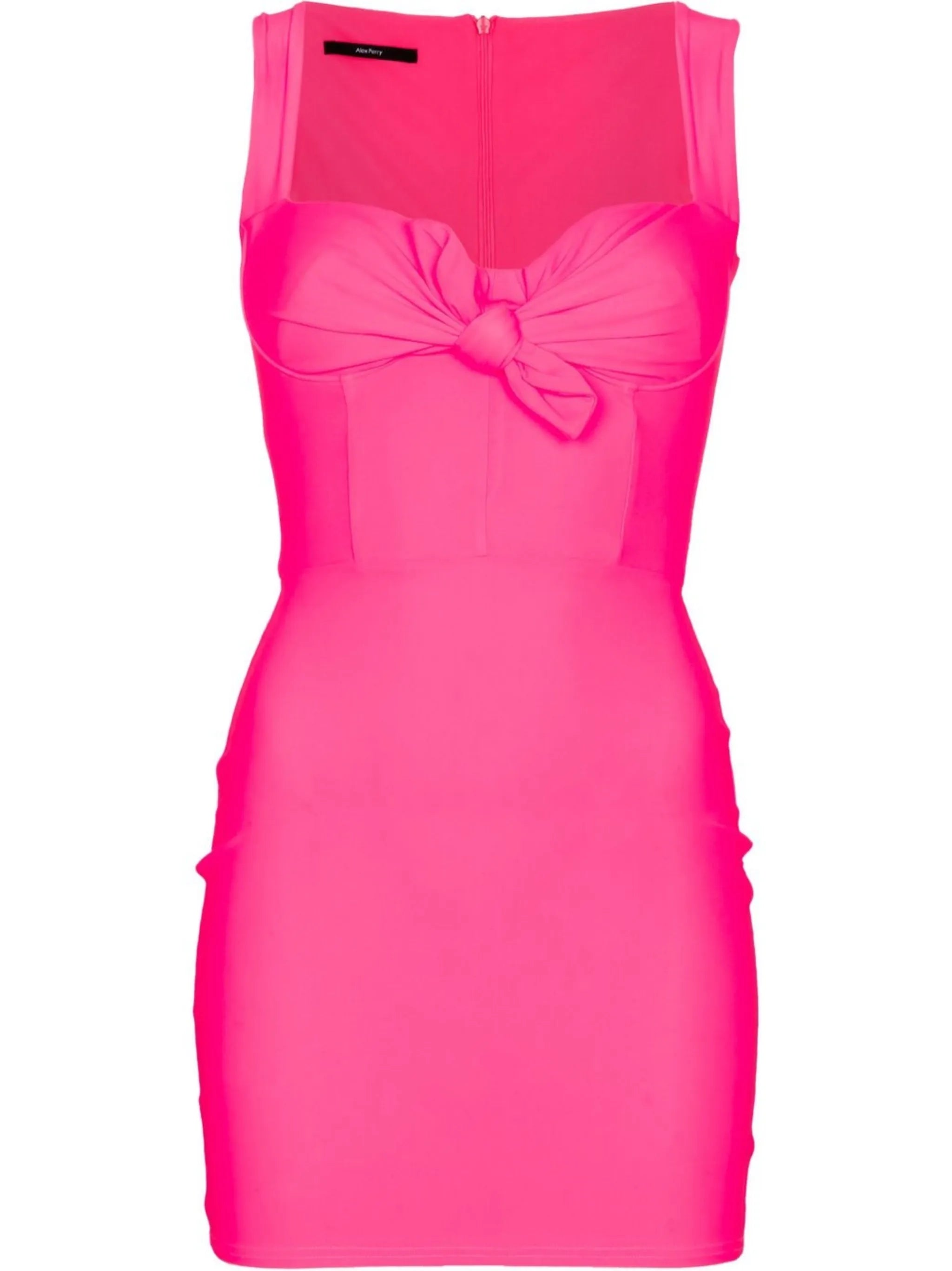 Orin knot-detail ruched mini dress