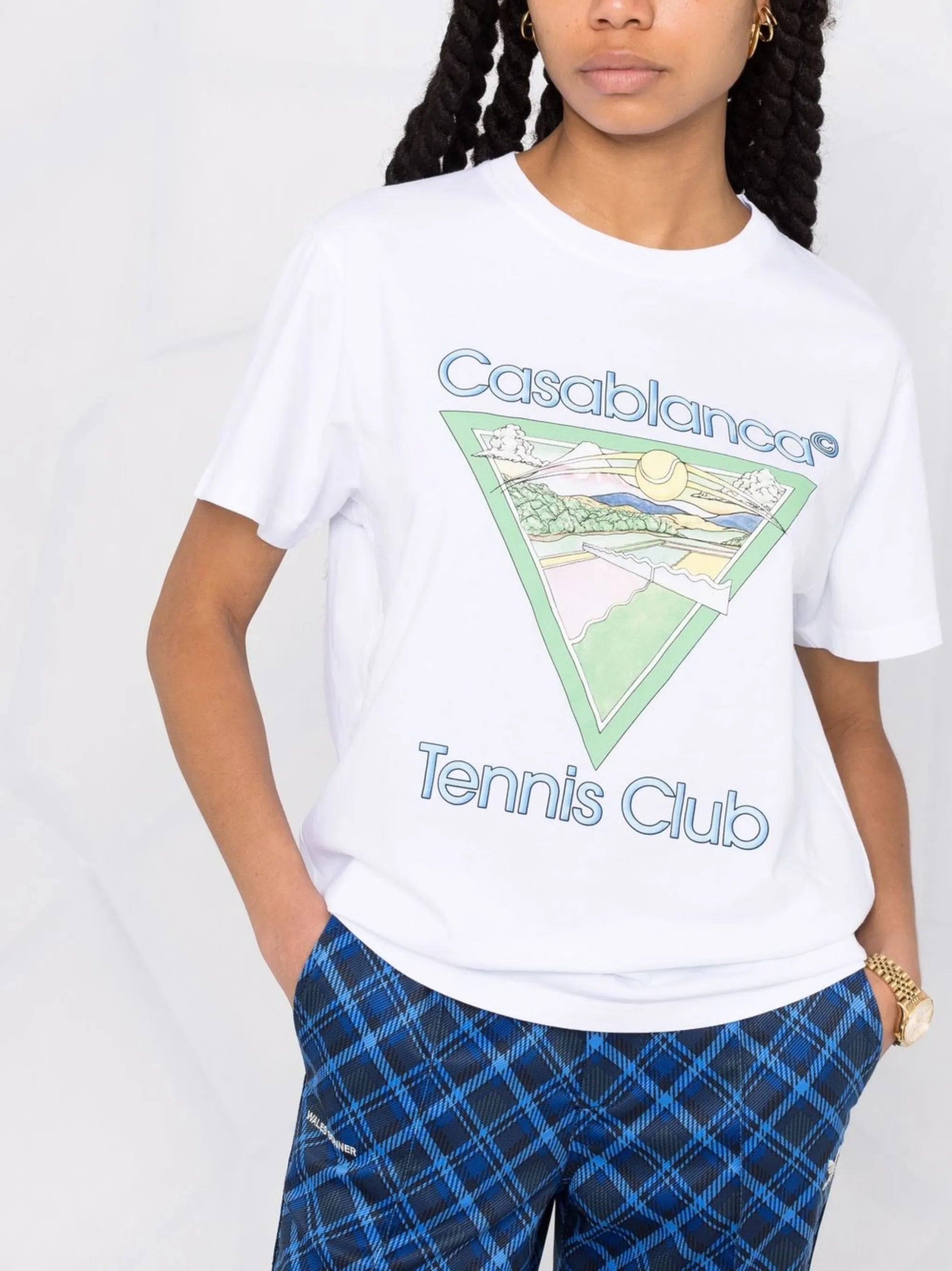 Tennis Club-print T-shirt