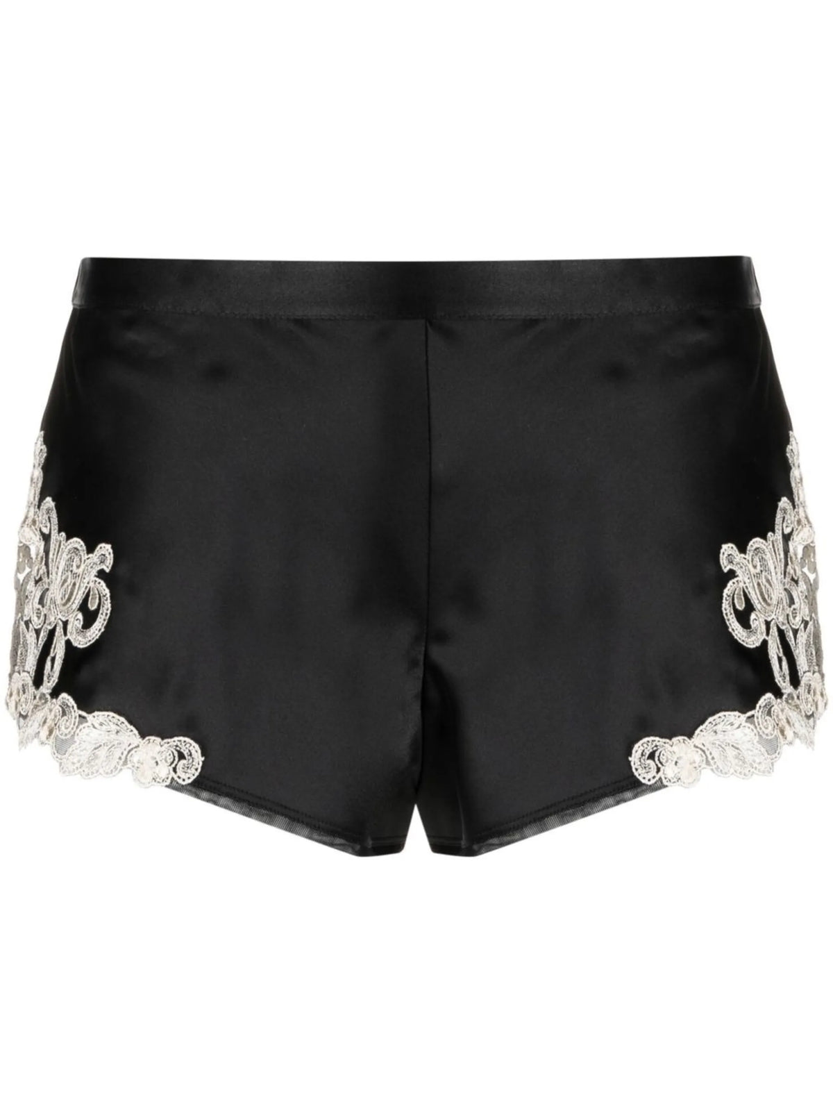 lace-detail night shorts