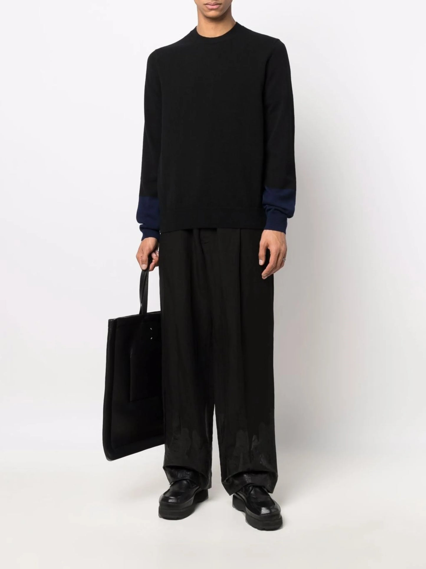 tonal wool jumper