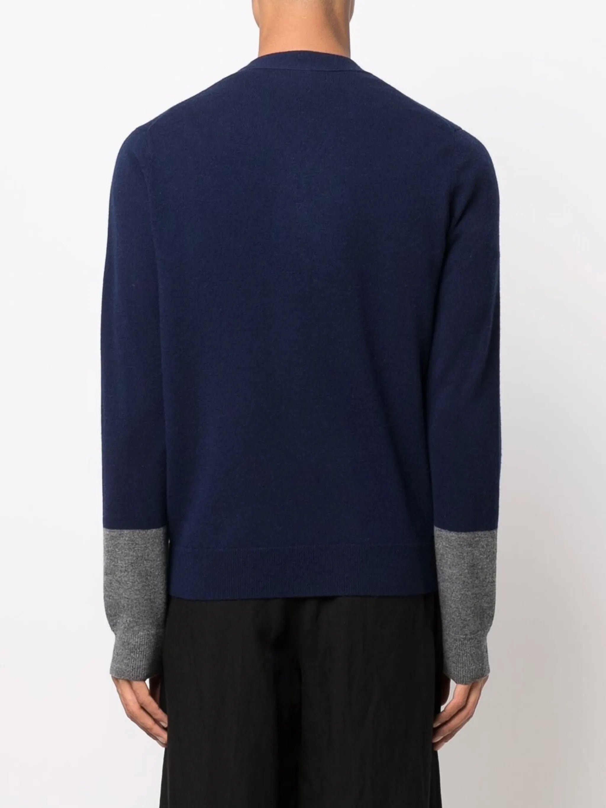 V-neck wool cardigan
