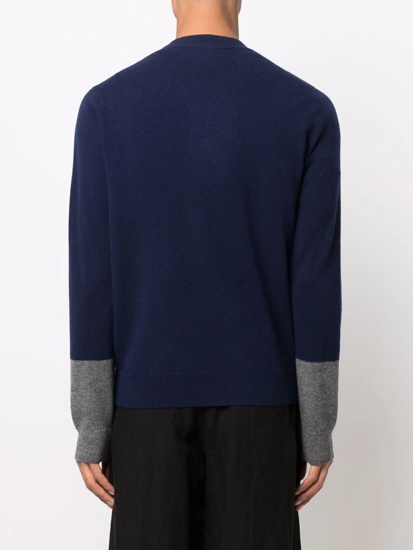 V-neck wool cardigan