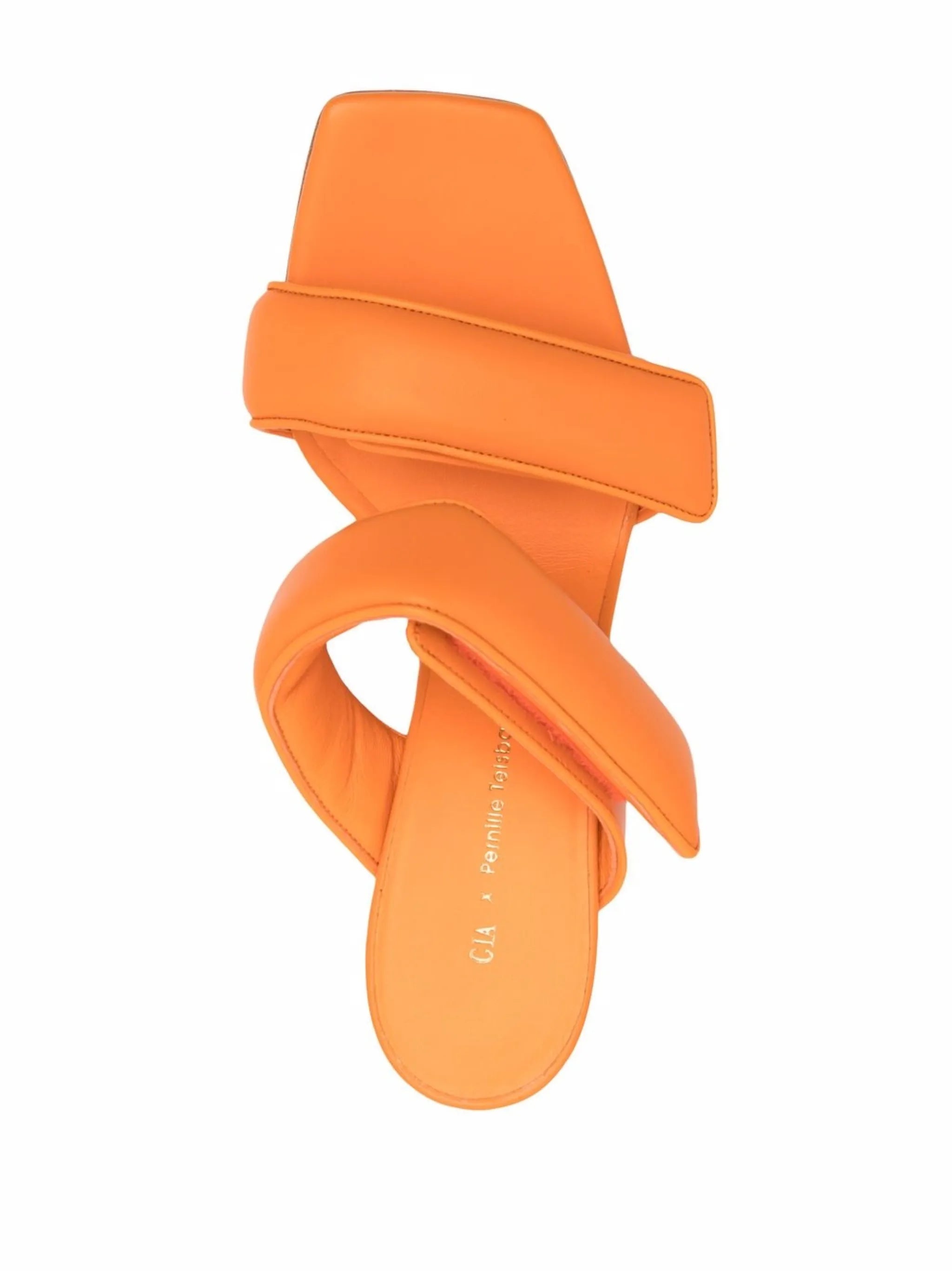 double-strap leather sandals