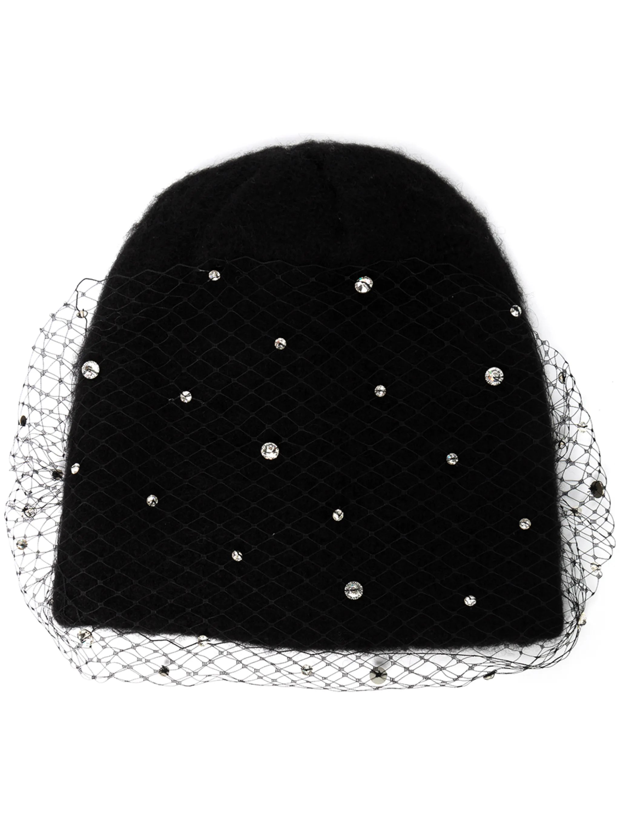 Alaina mesh-embellished beanie