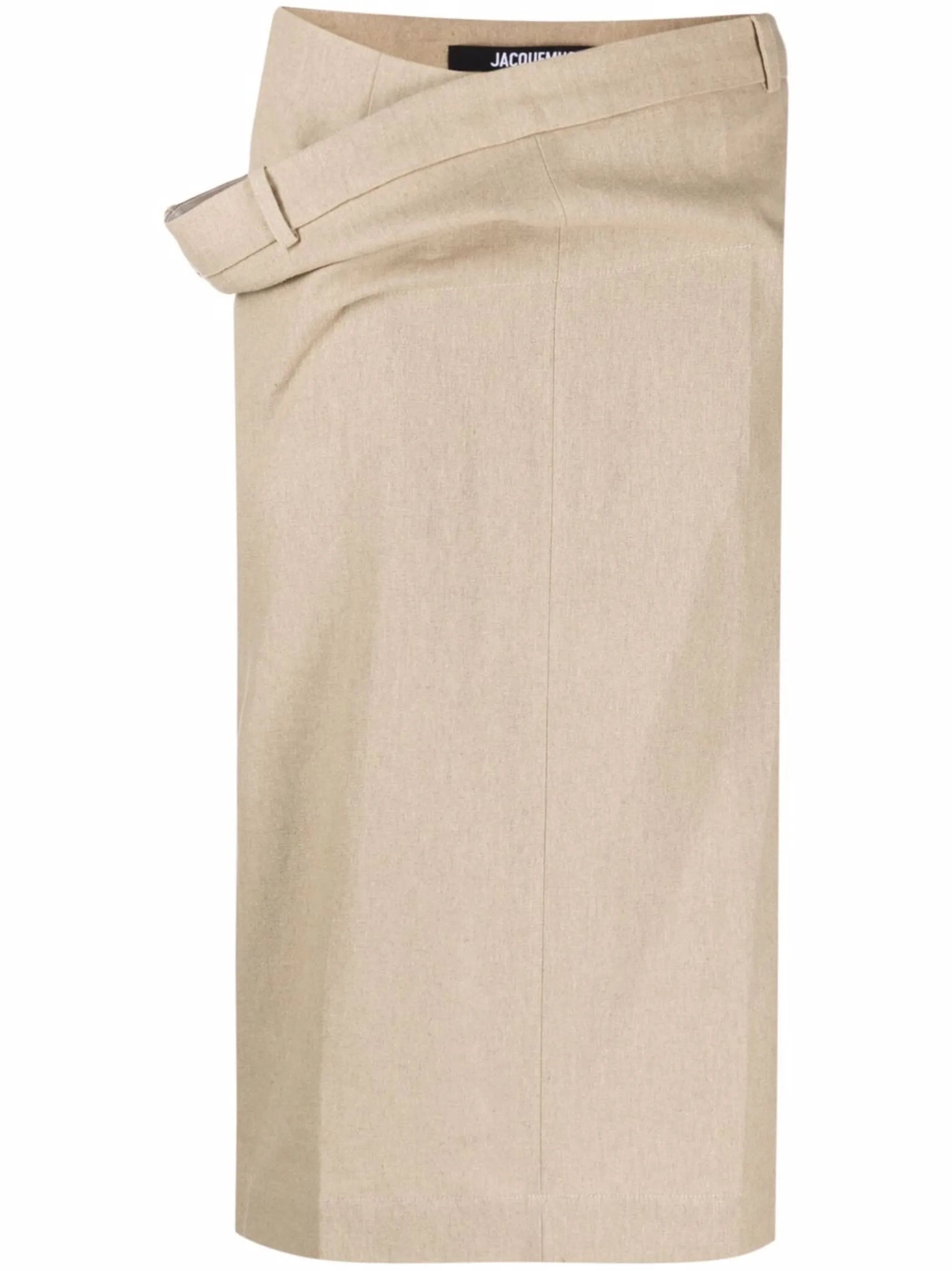 cross-over waist skirt