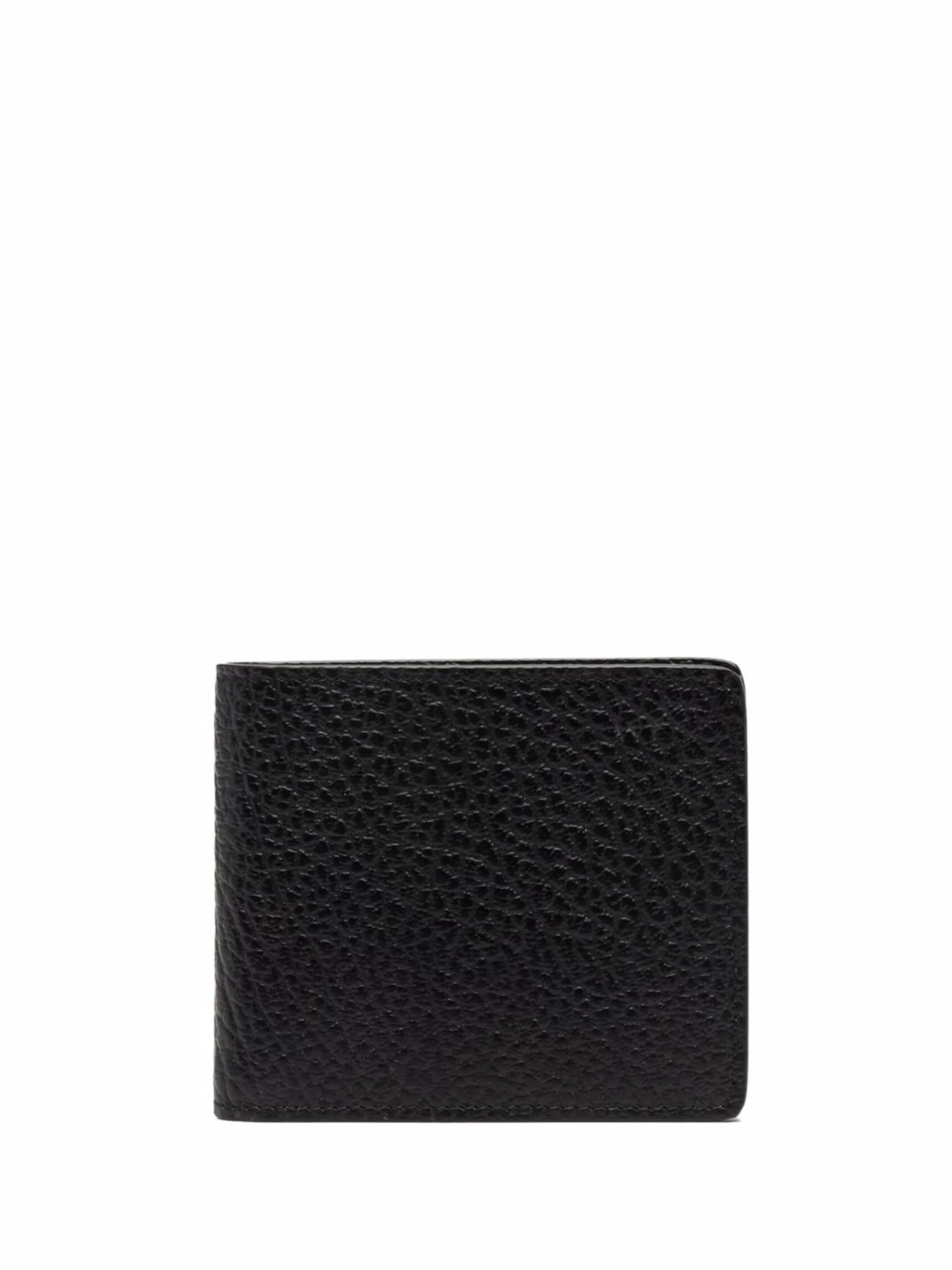 four-stitches leather wallet