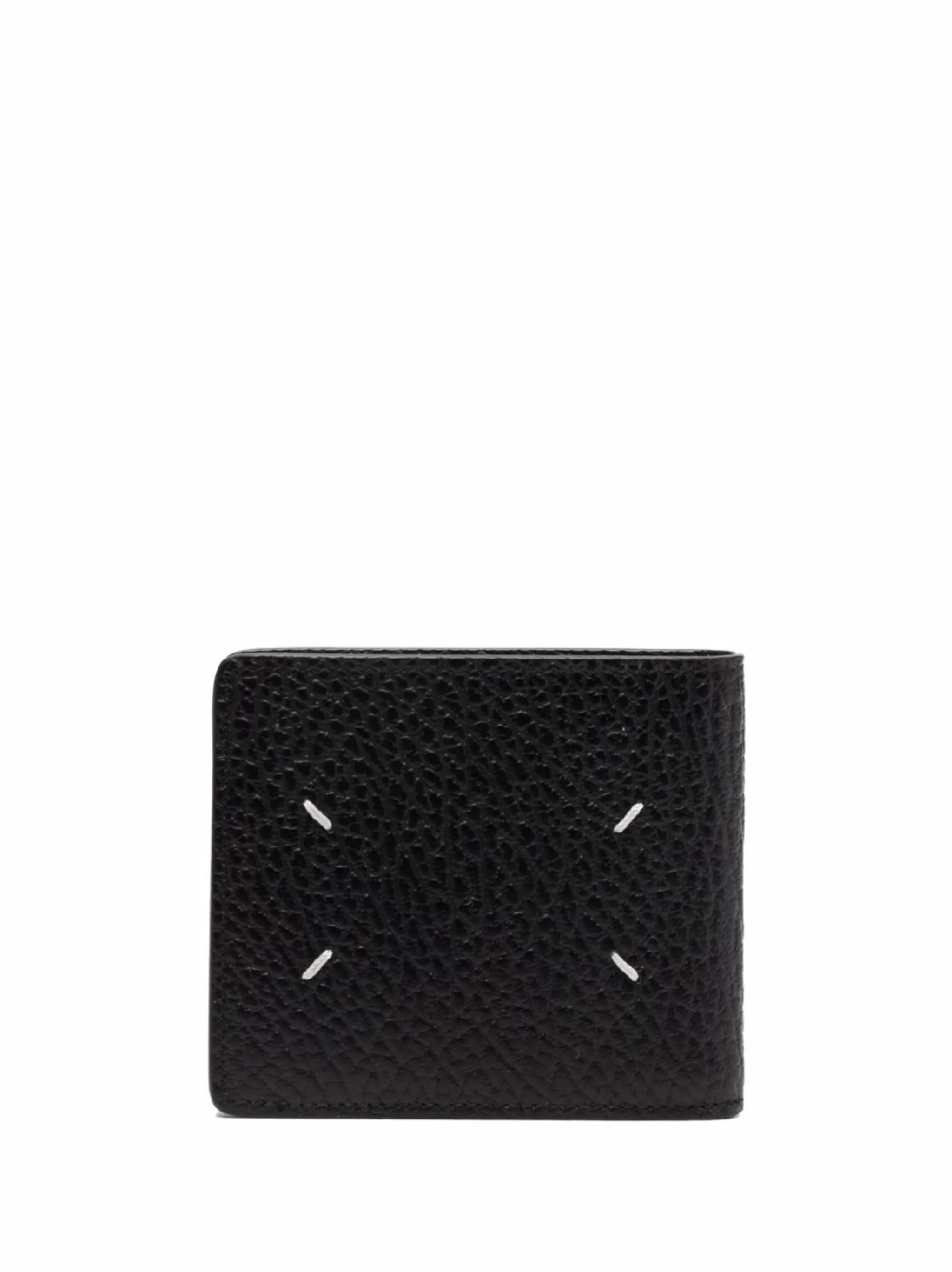 four-stitches leather wallet