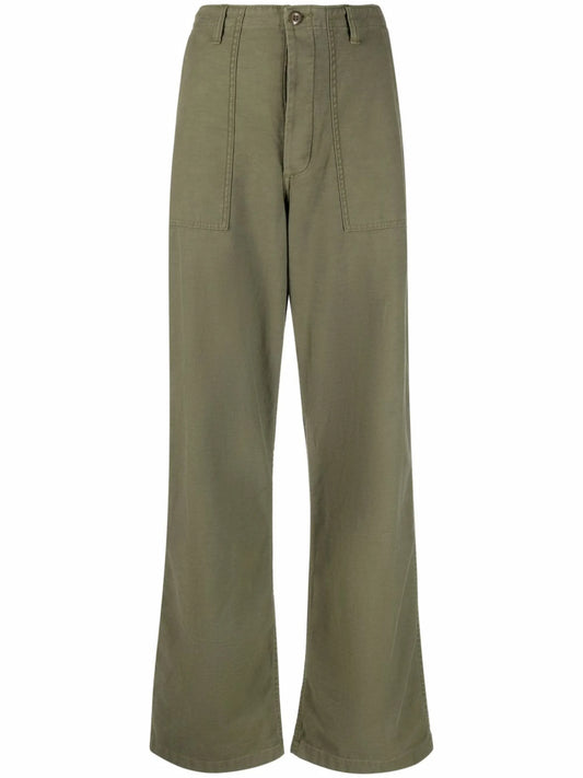 low-rise wide-leg trousers