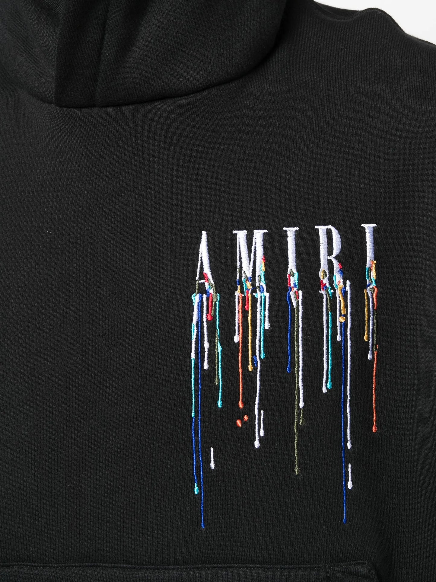 paint drip logo hoodie