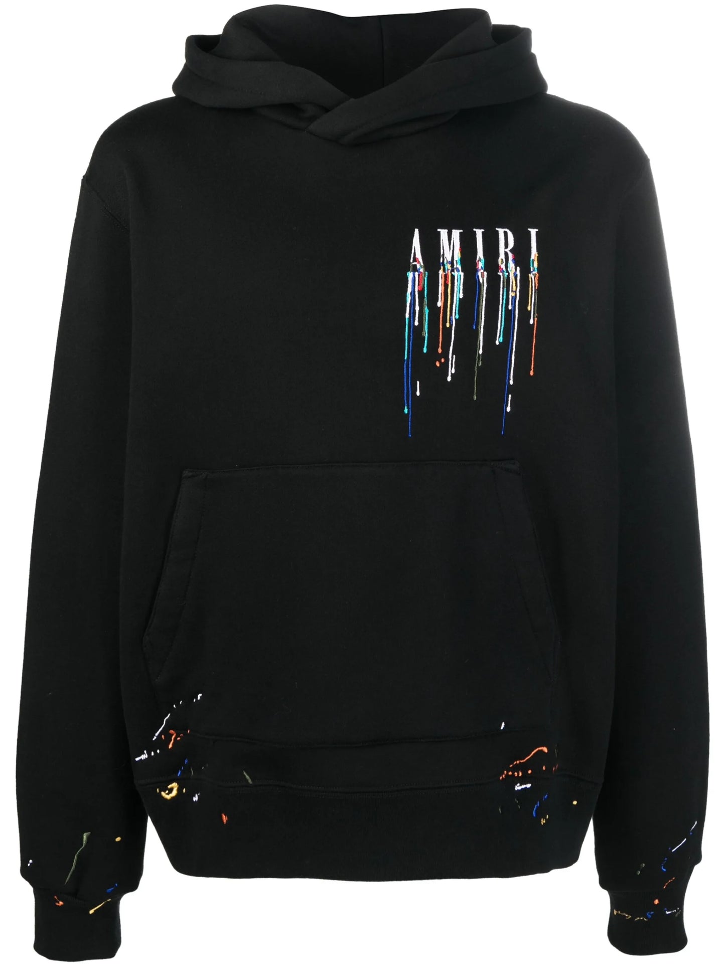 paint drip logo hoodie