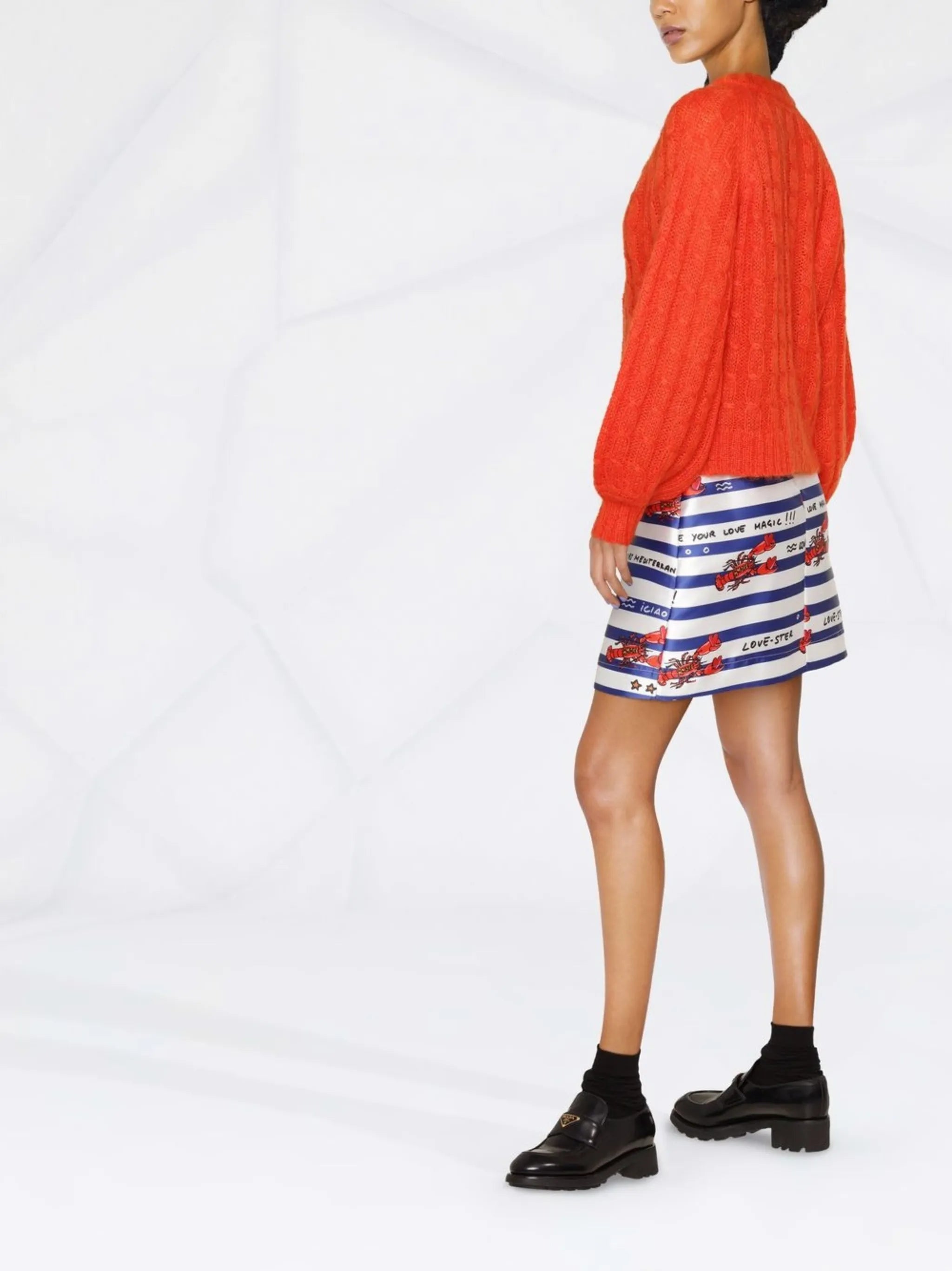 cable-knit cardigan