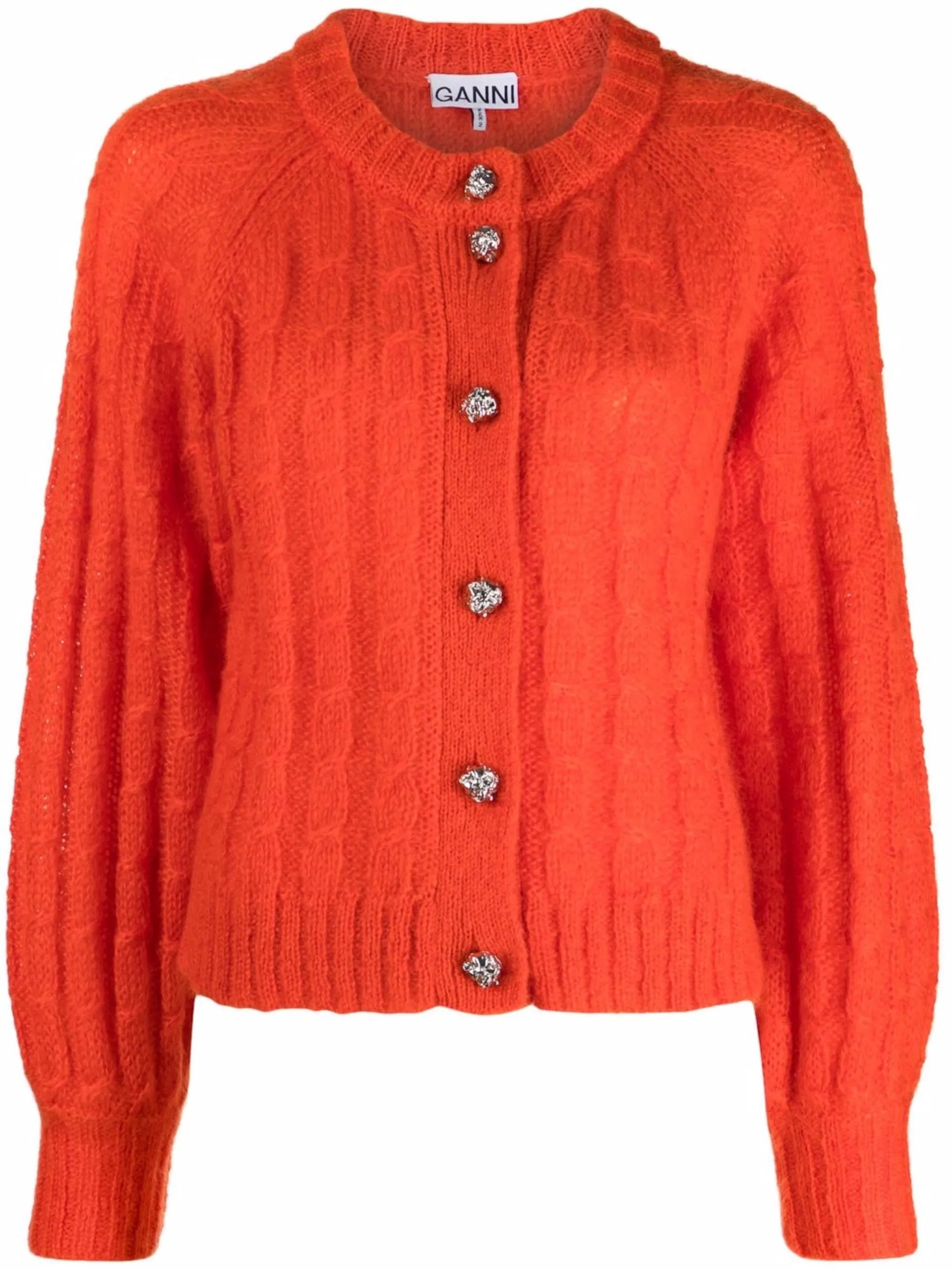 cable-knit cardigan