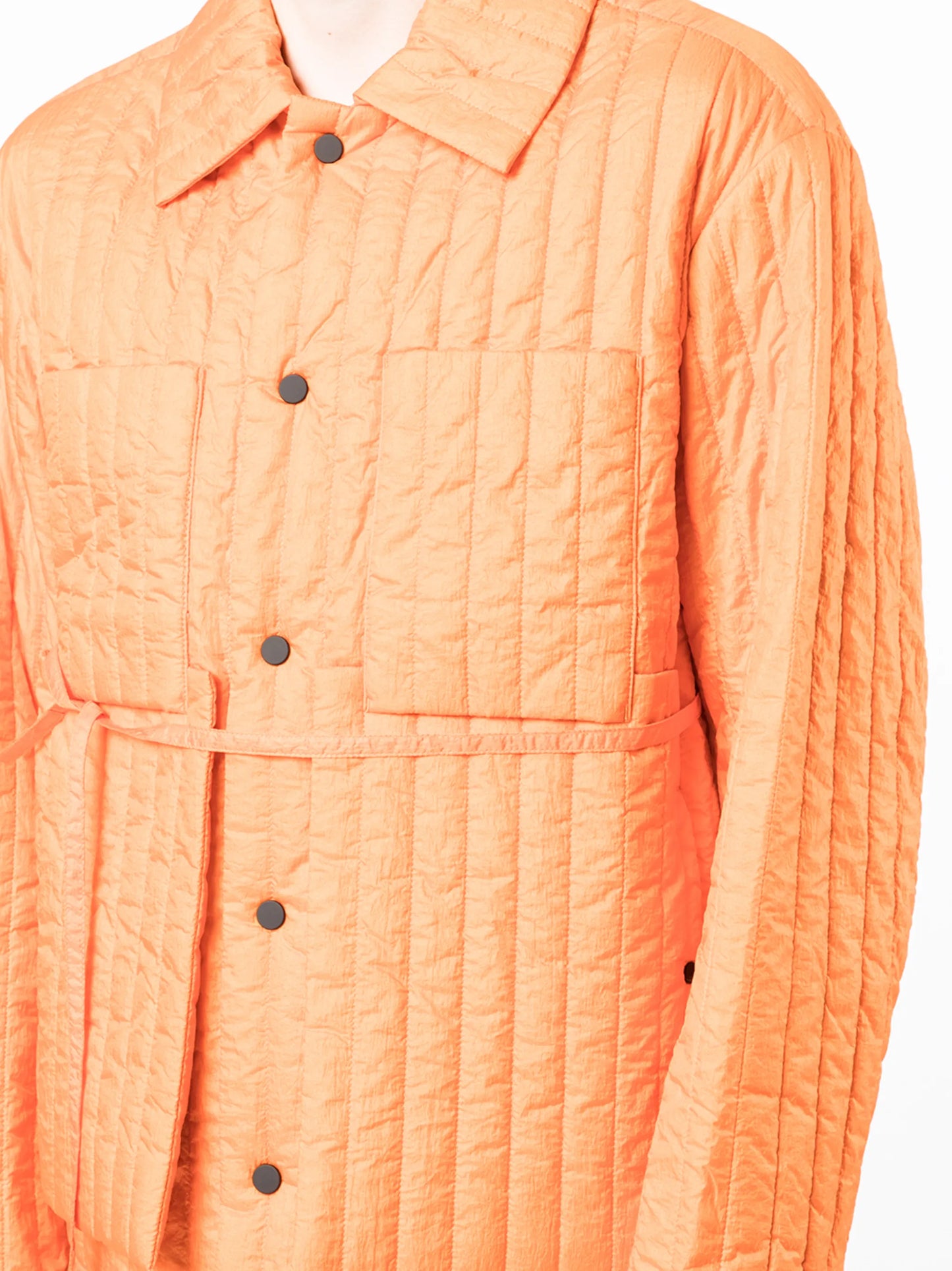 quilted single-breasted jacket