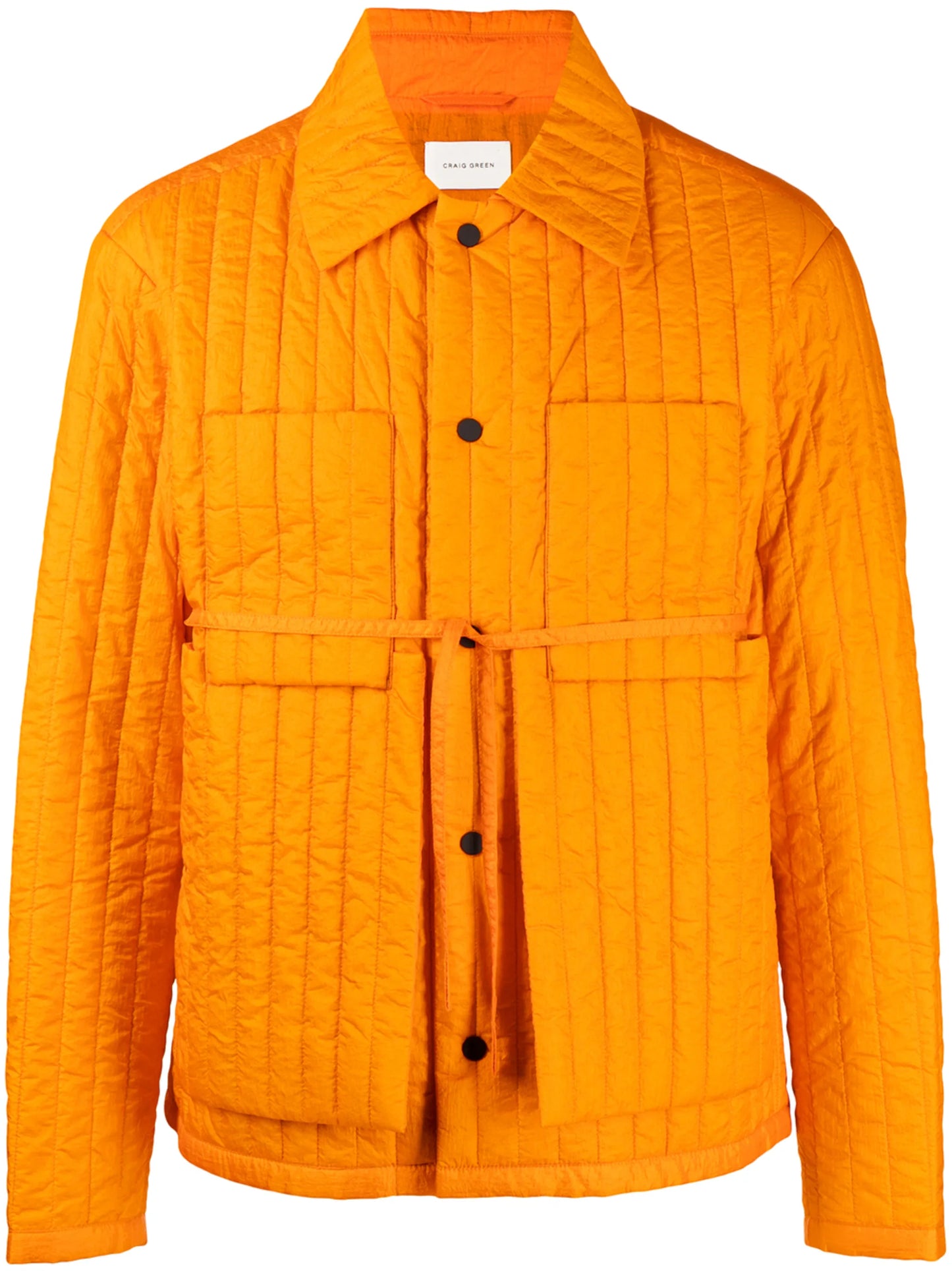 quilted single-breasted jacket