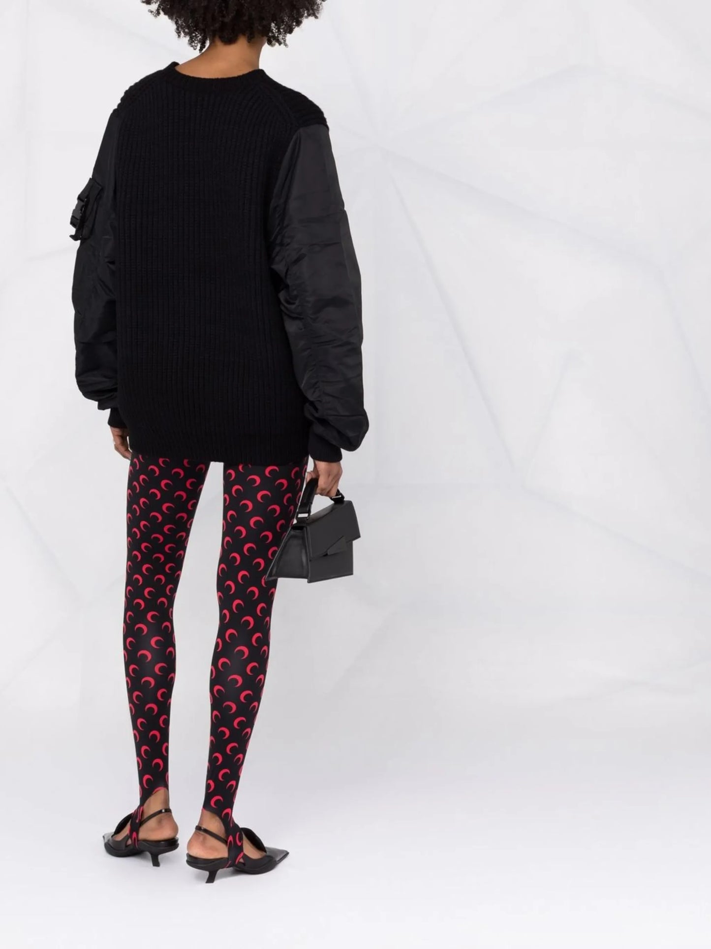 Fuseaux crescent moon-print stirrup leggings