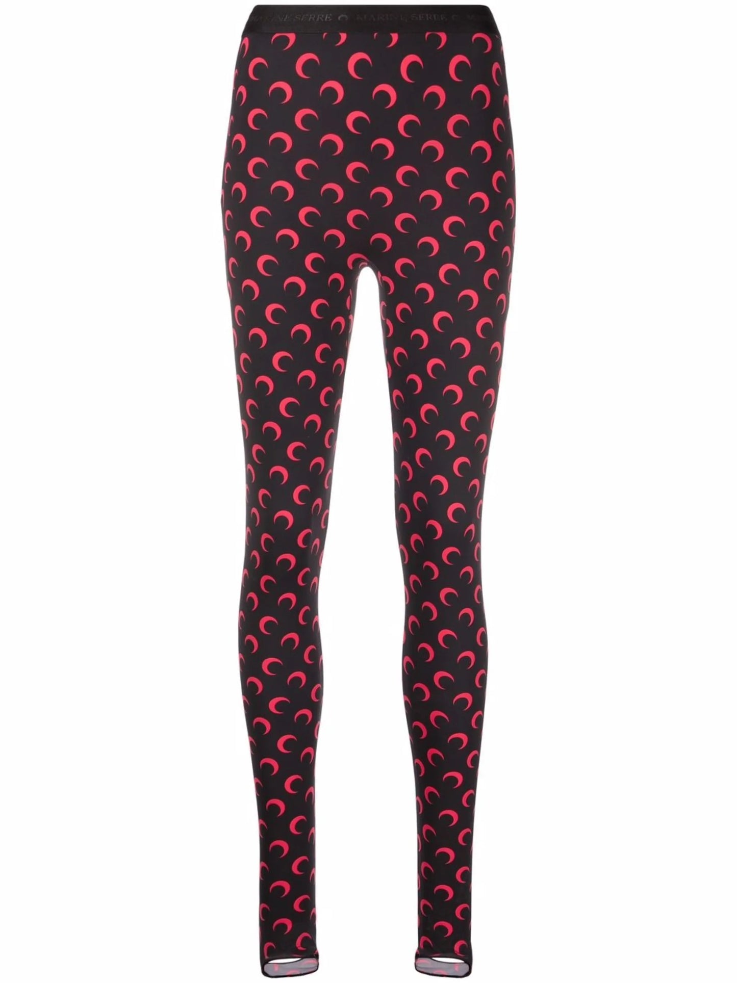 Fuseaux crescent moon-print stirrup leggings