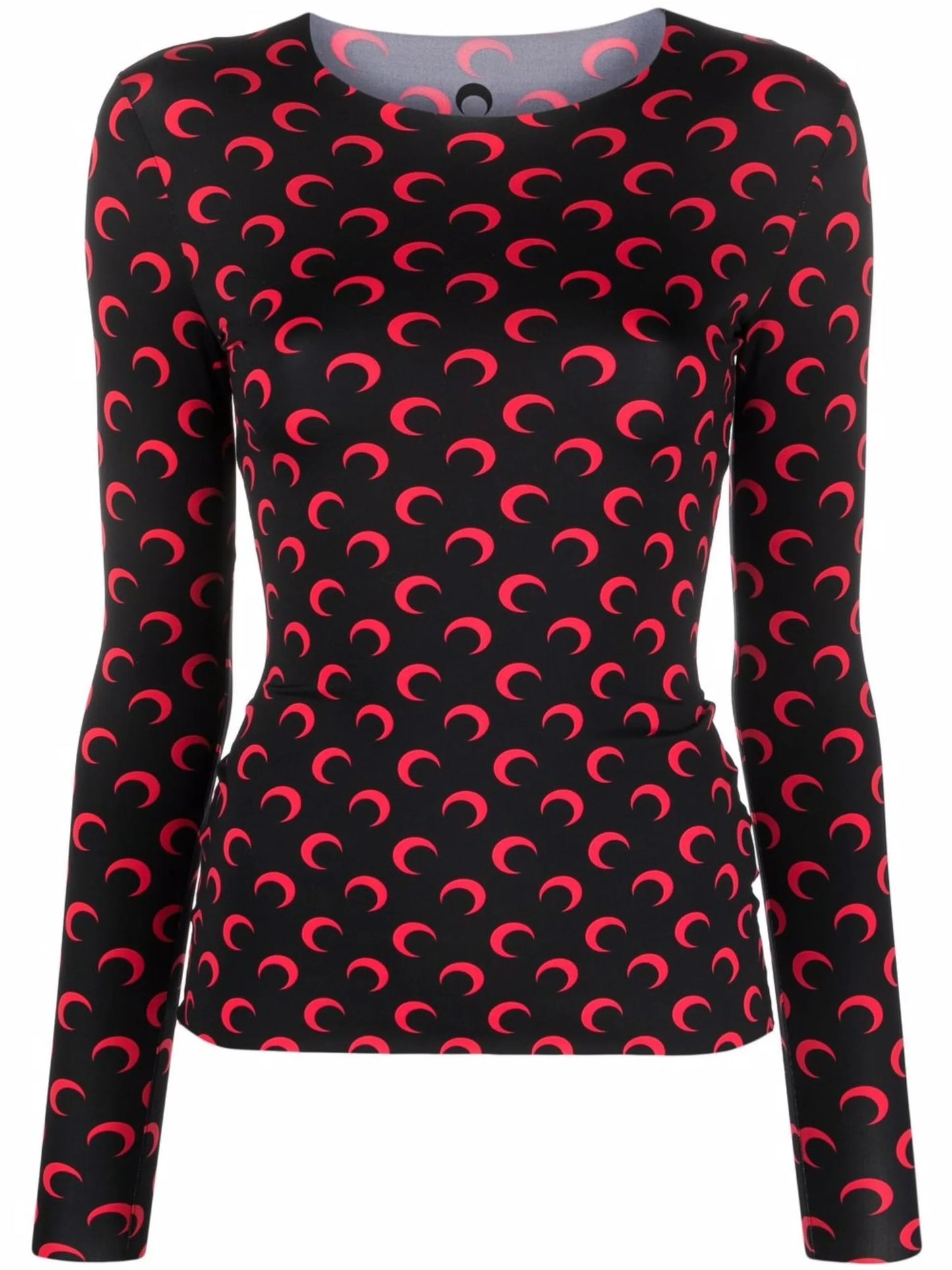 Crescent Moon-print jersey top