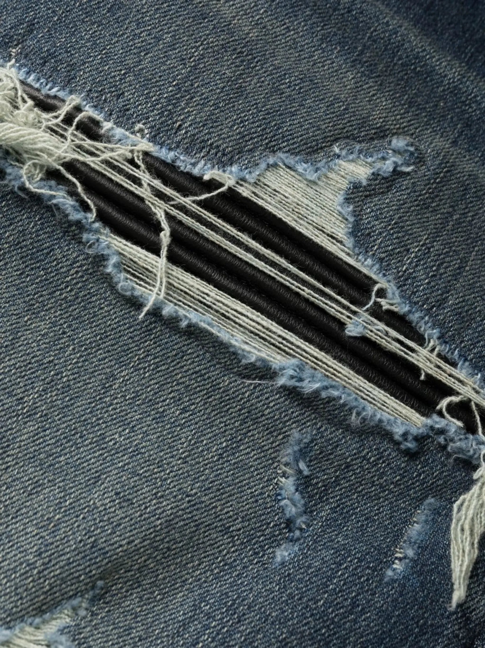 distressed skinny fit jeans