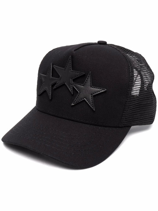 Three star patch trucker hat