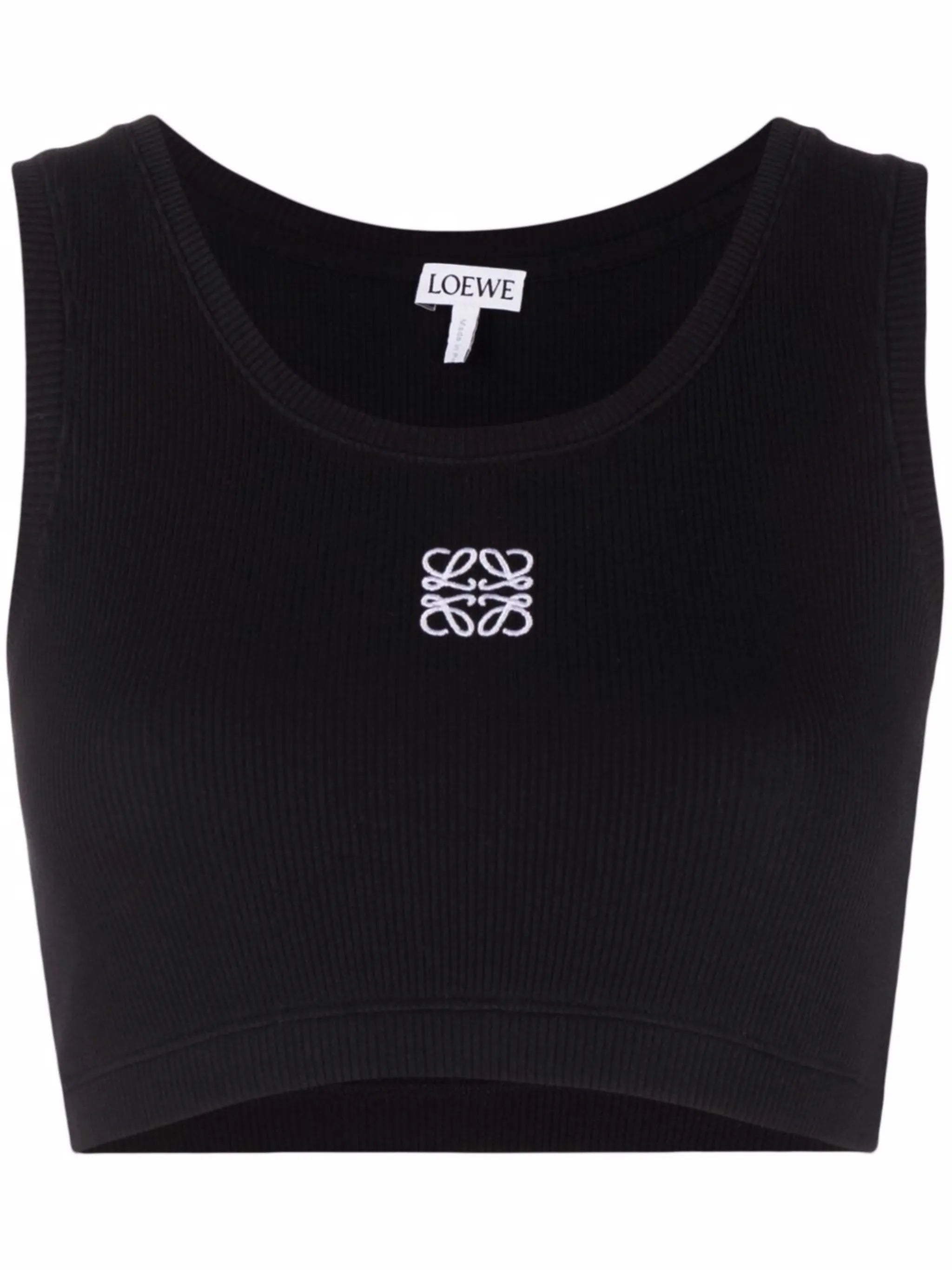 Anagram-print cropped vest