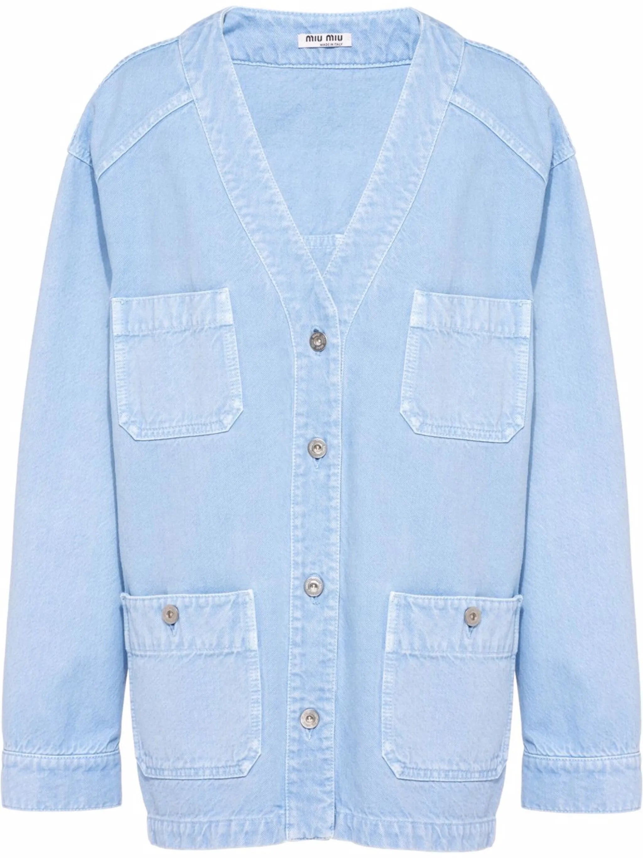 garment-dyed drill blouson jacket