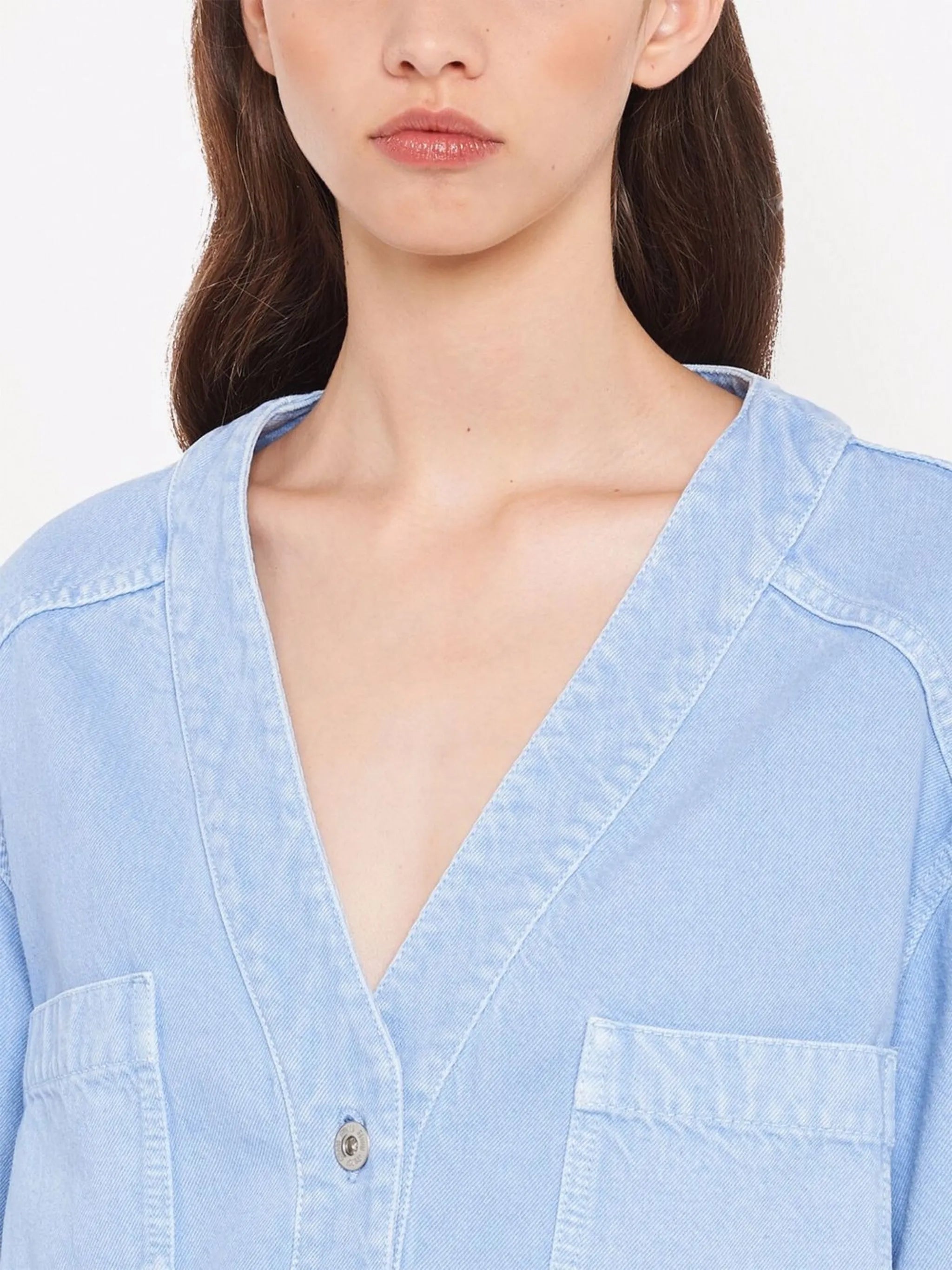 garment-dyed drill blouson jacket