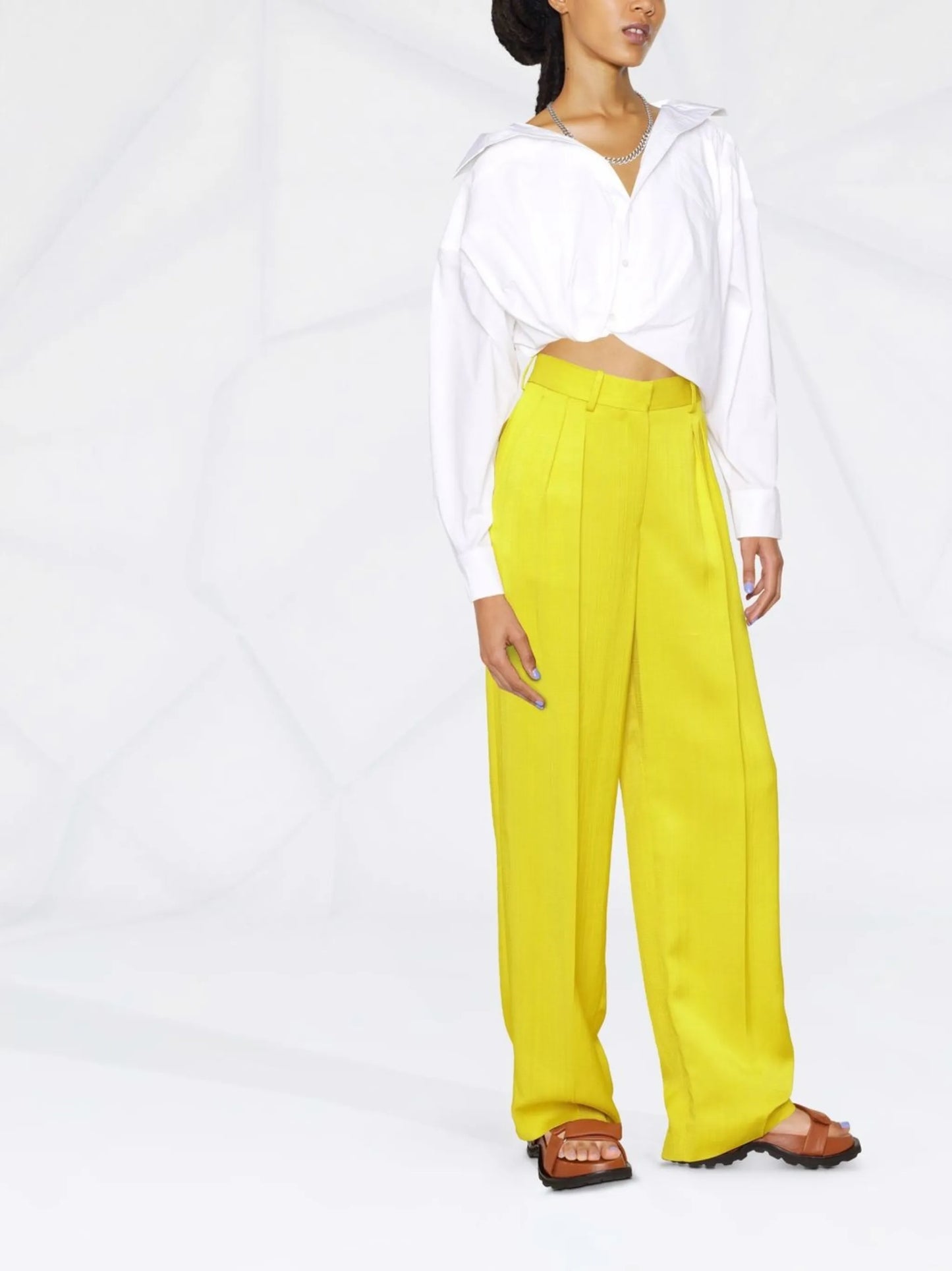 La Chemise Mejean tucked blouse