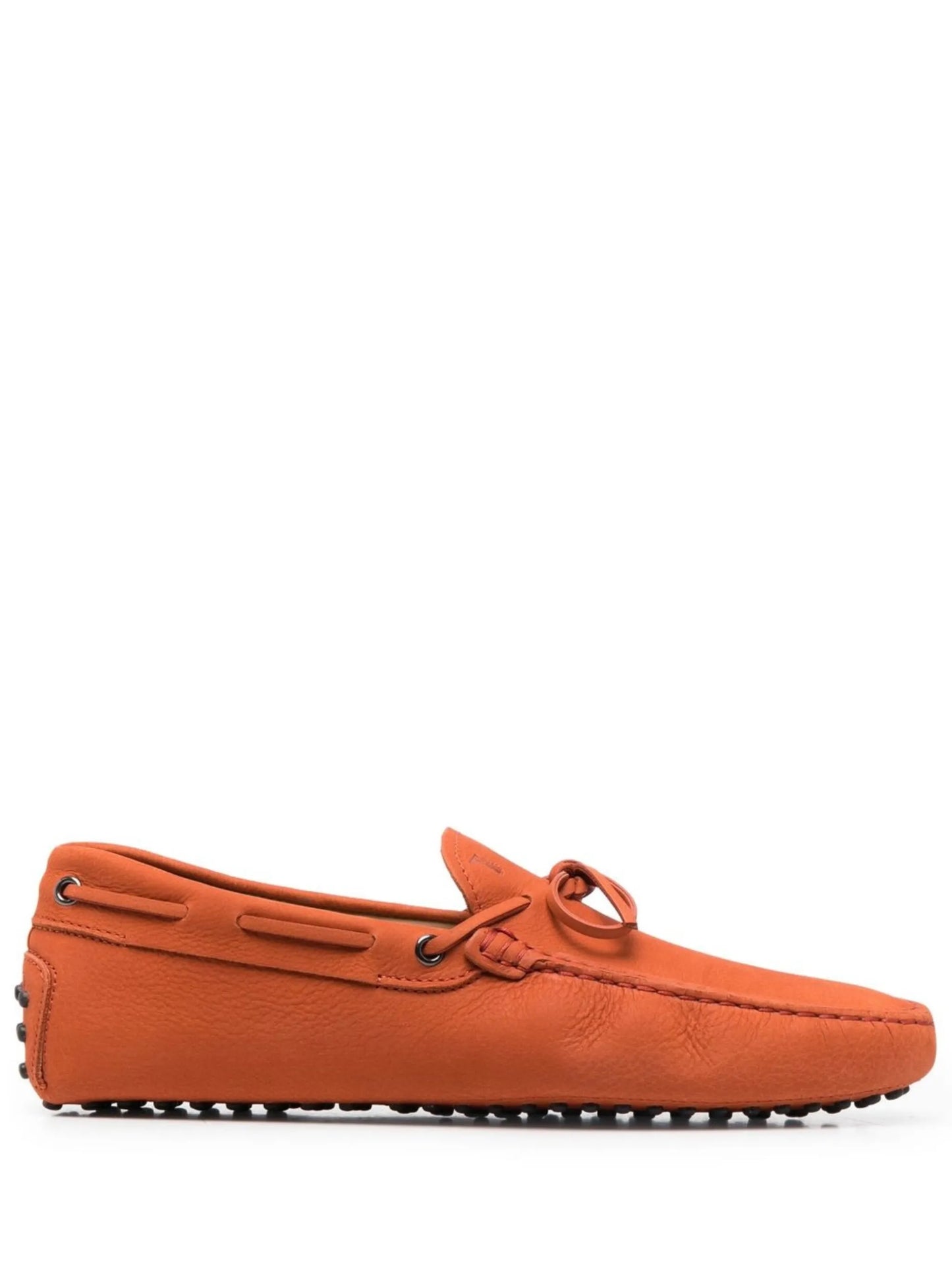 bow-detail leather loafers