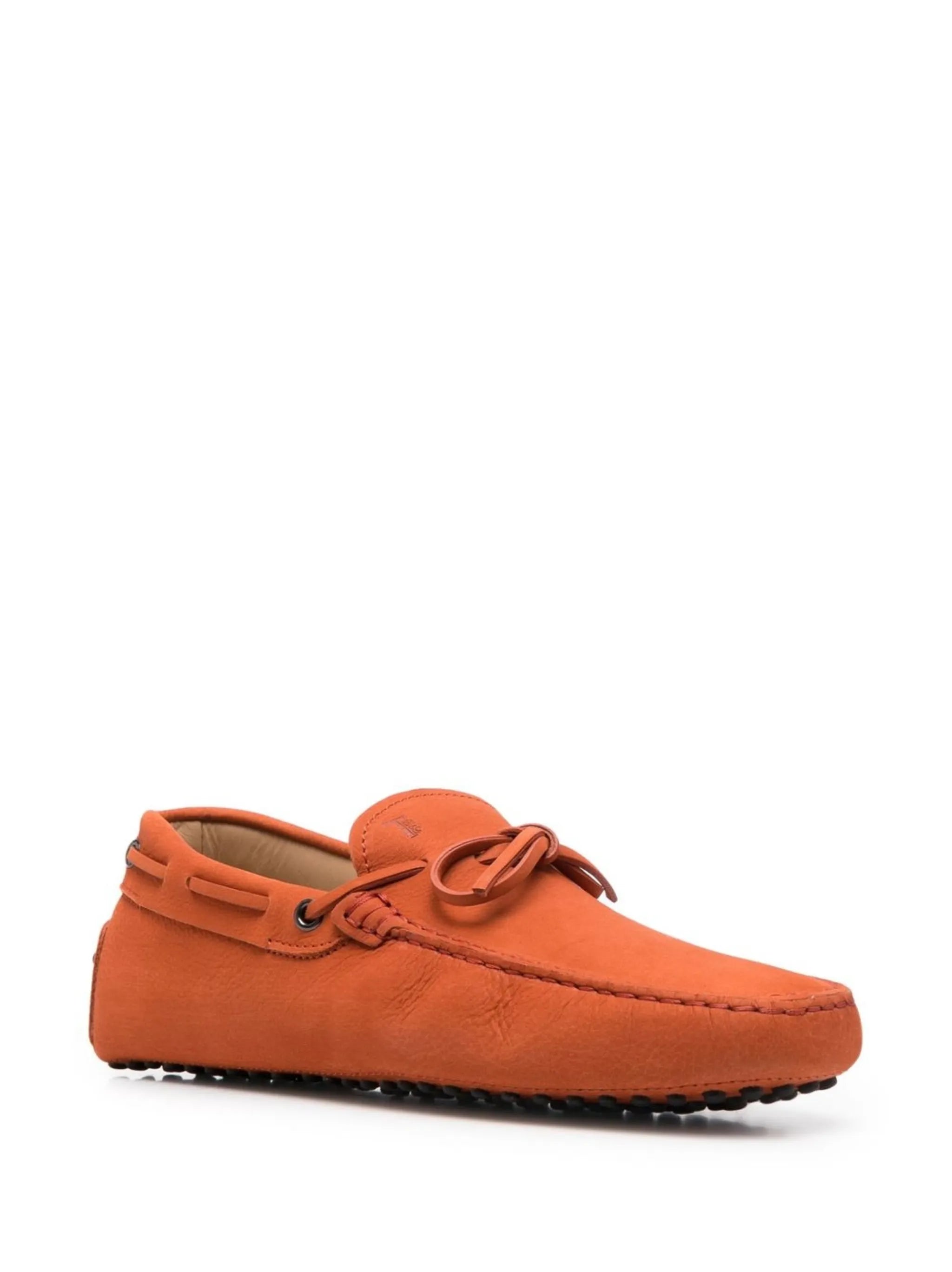 bow-detail leather loafers