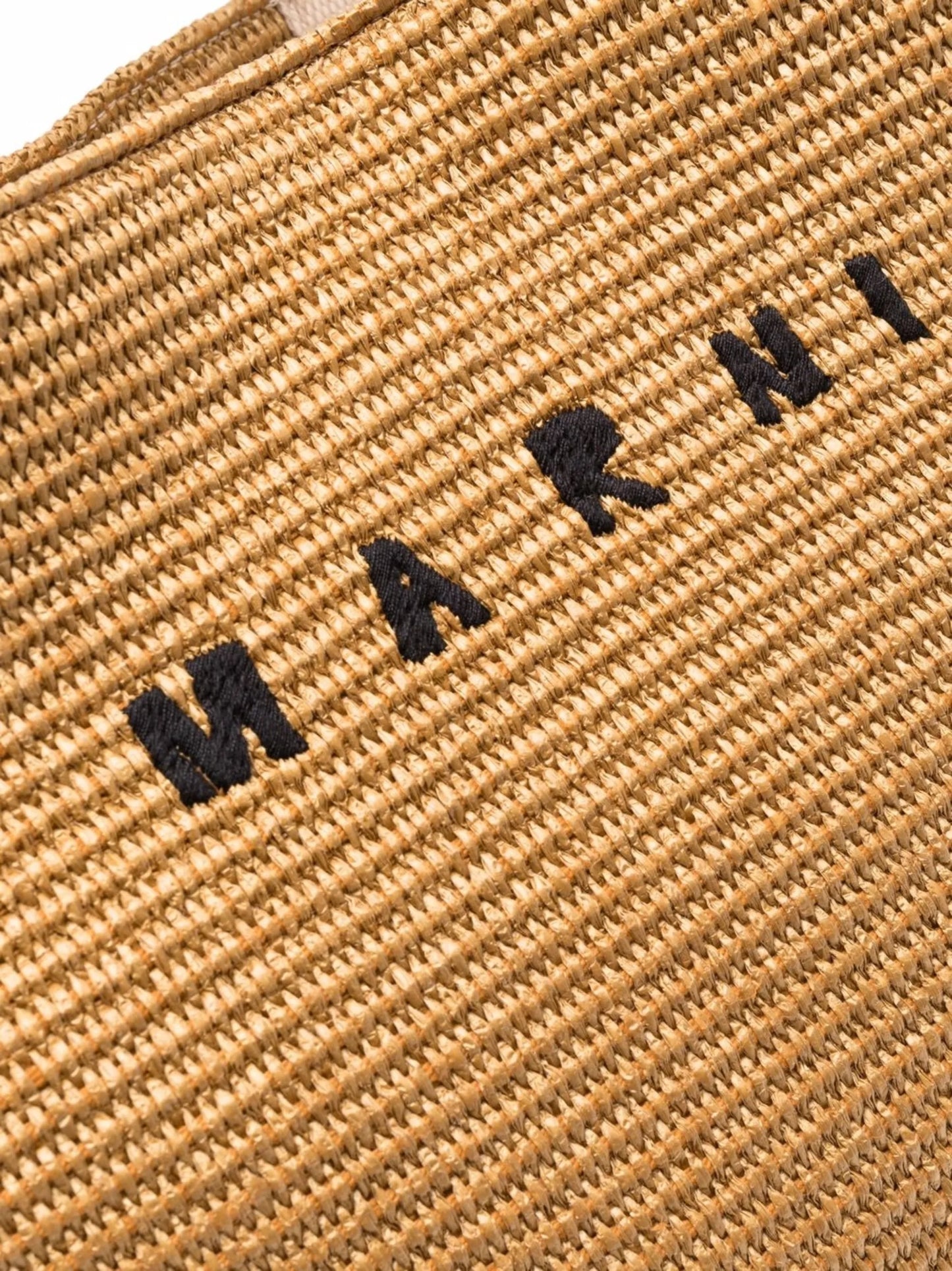 shopping tote in raffia-effect fabric