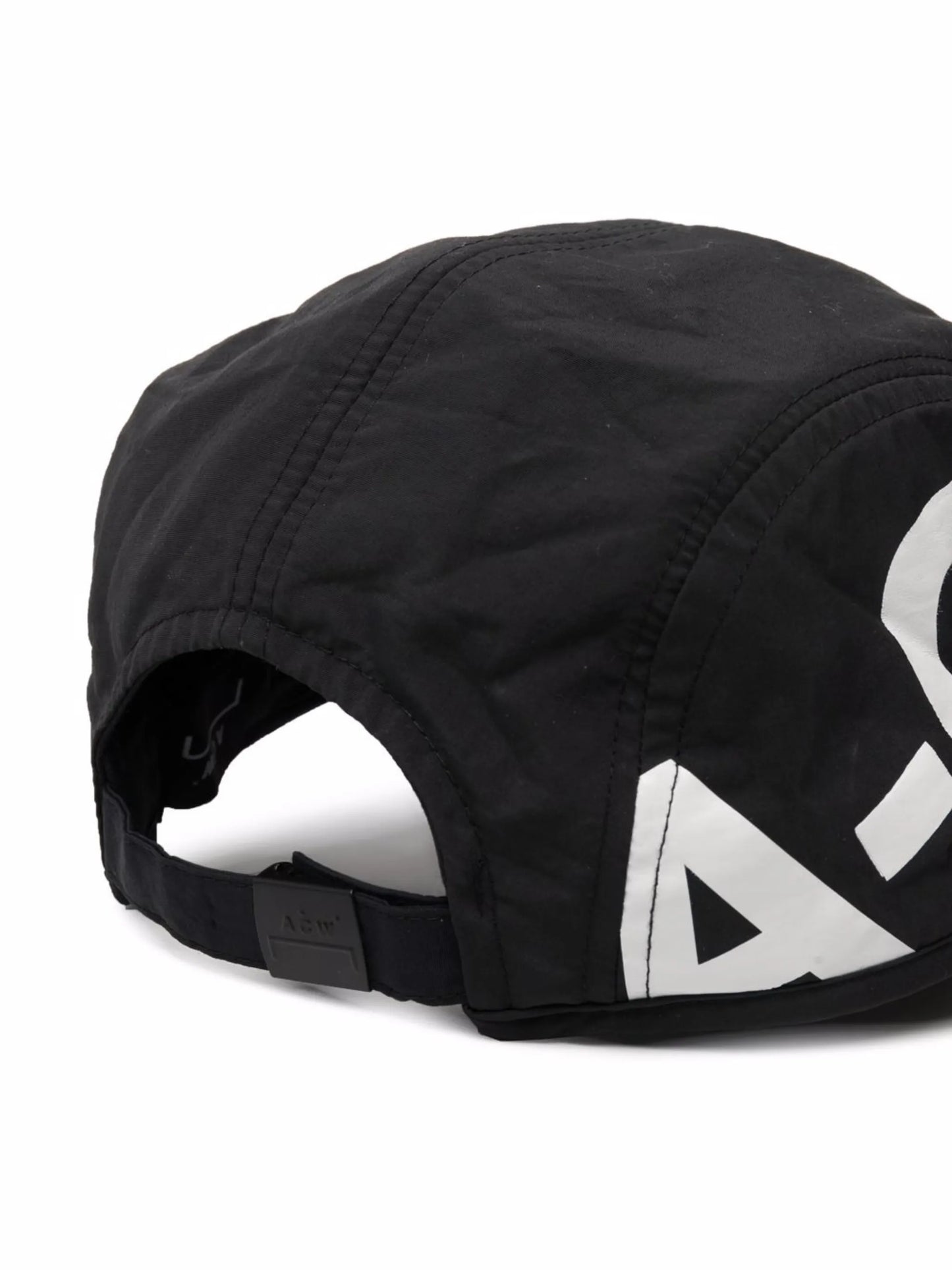 logo-print panelled cap