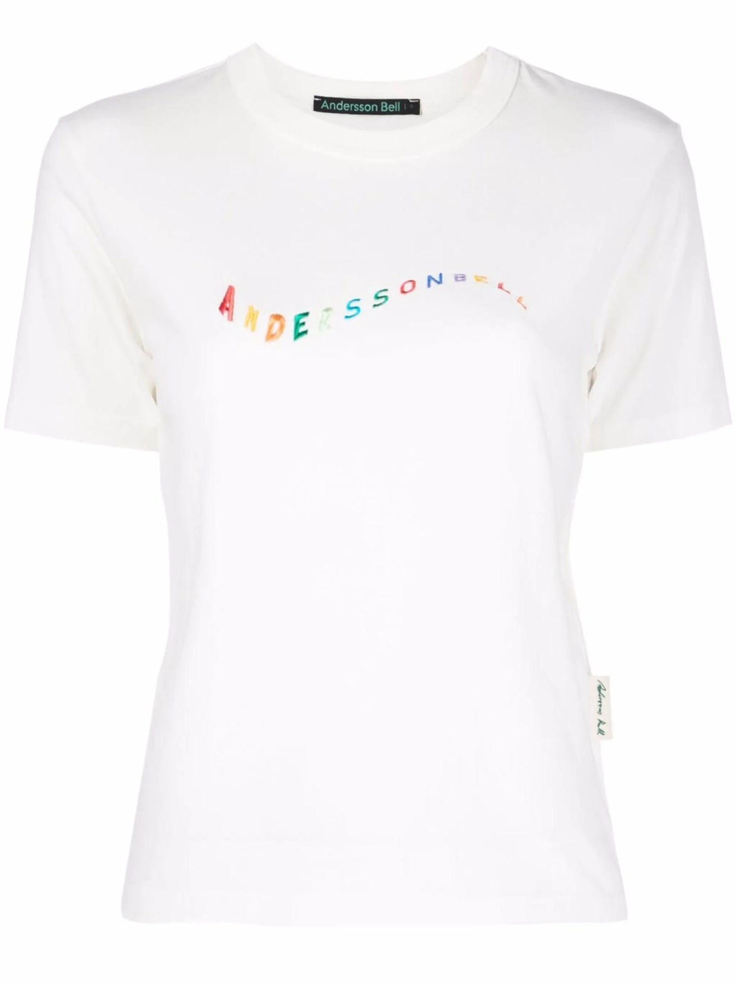 embroidered wave logo T-shirt