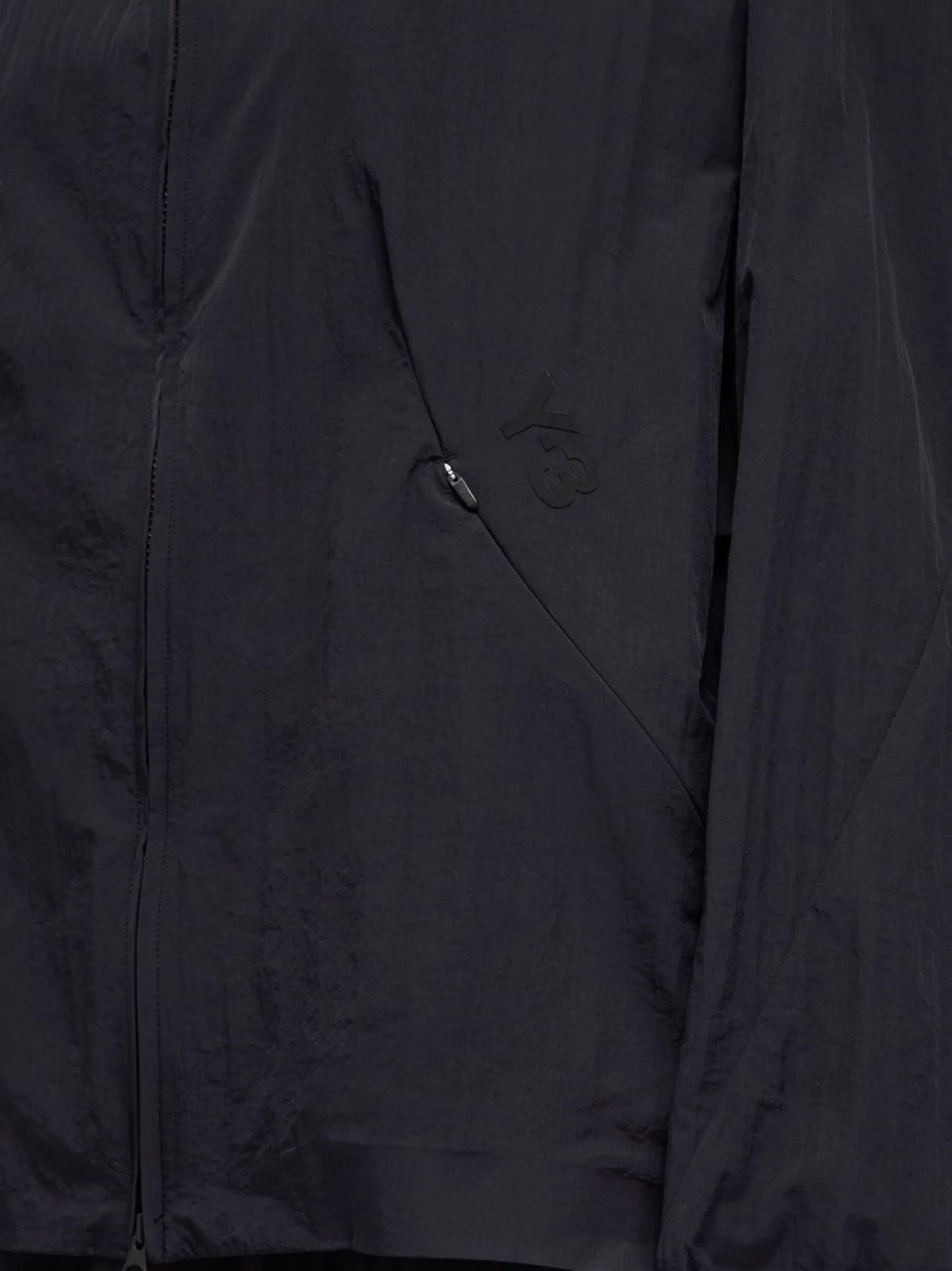 zipped hooded windbreaker