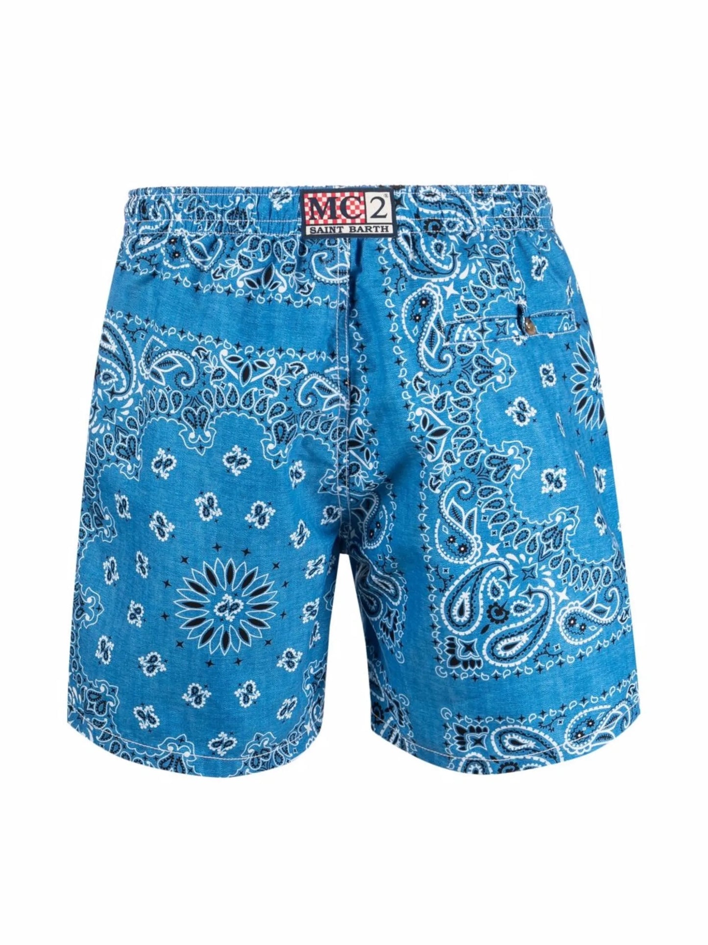 paisley-print swim shorts