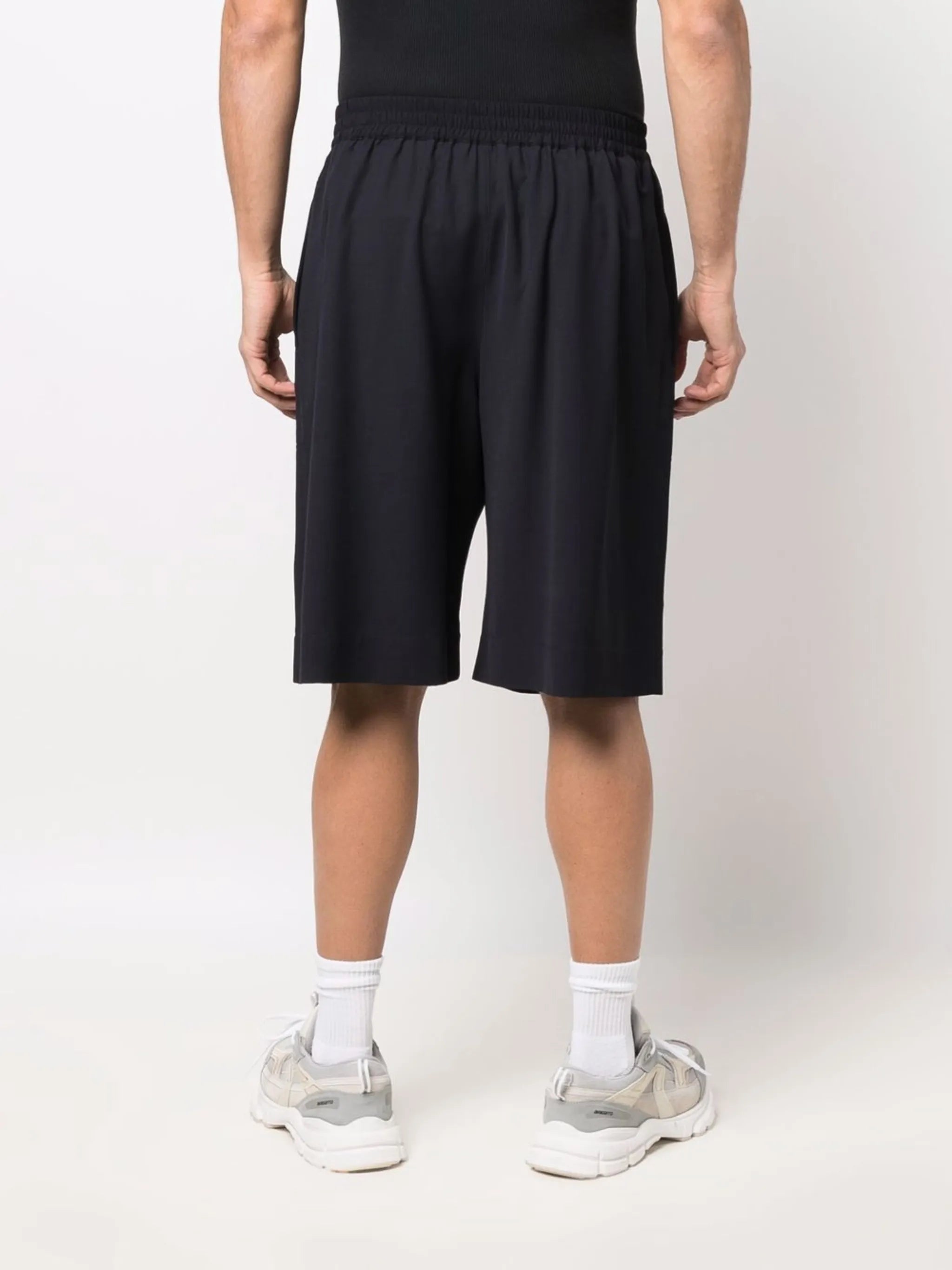 knee-length bermuda shorts