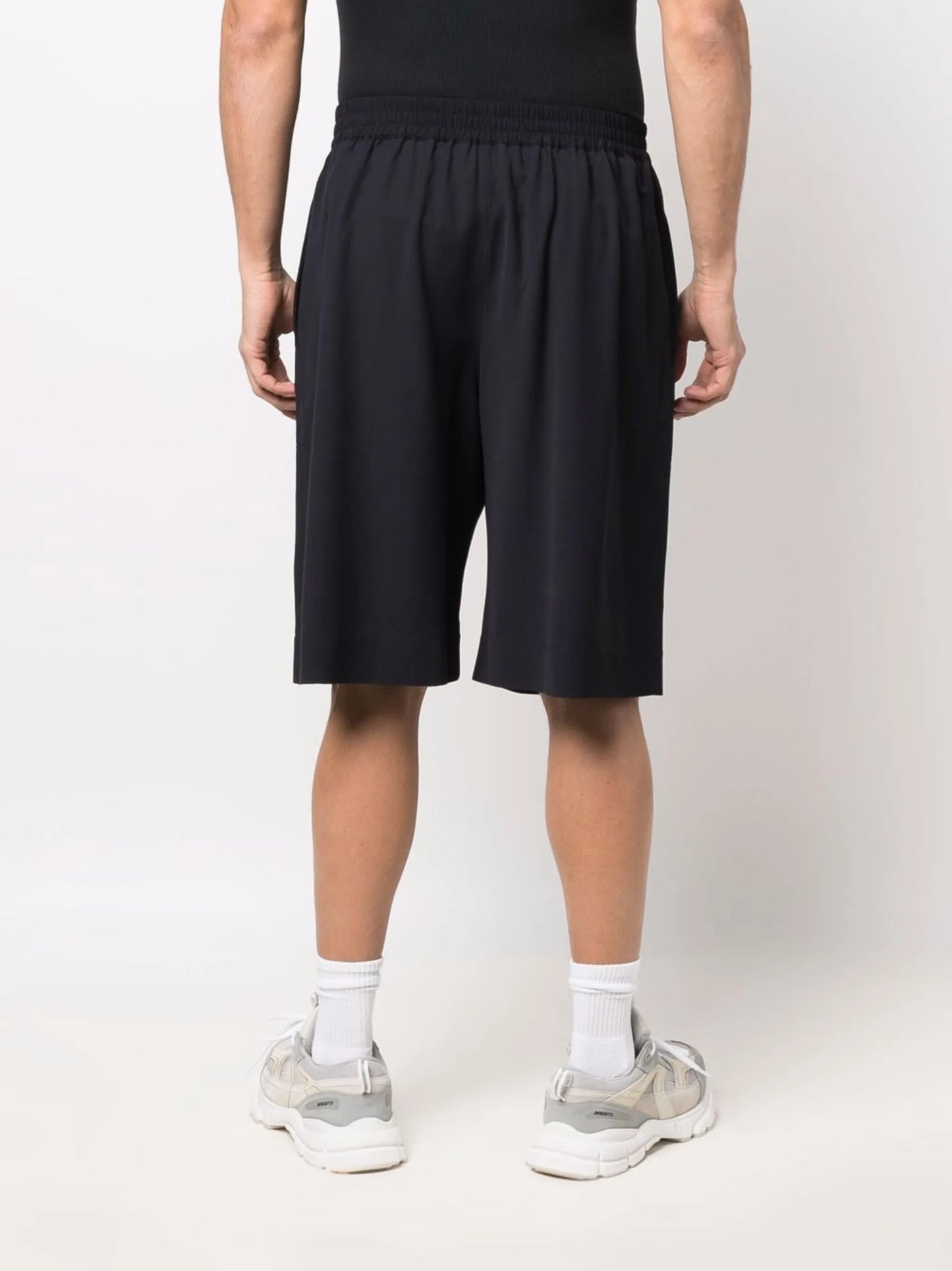 knee-length bermuda shorts