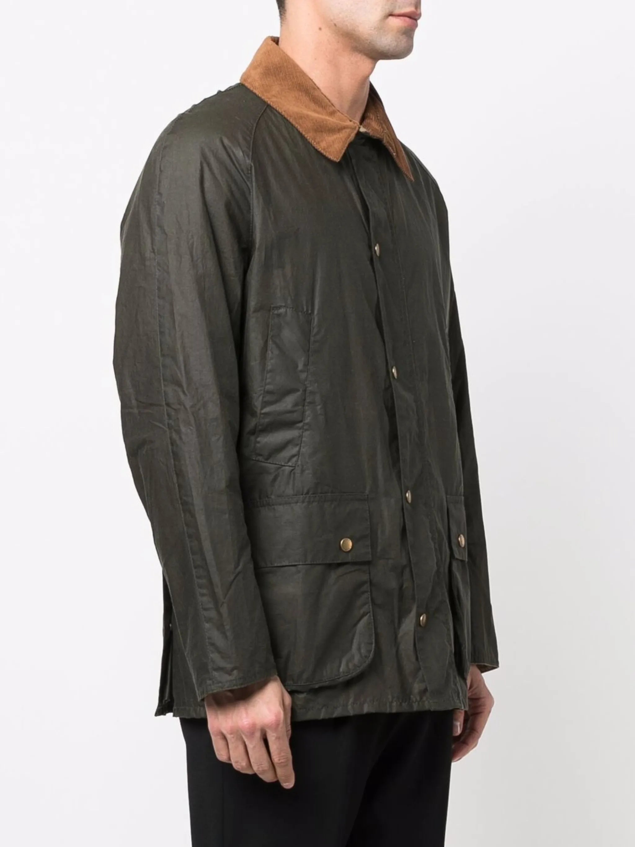 contrasting-collar detail jacket