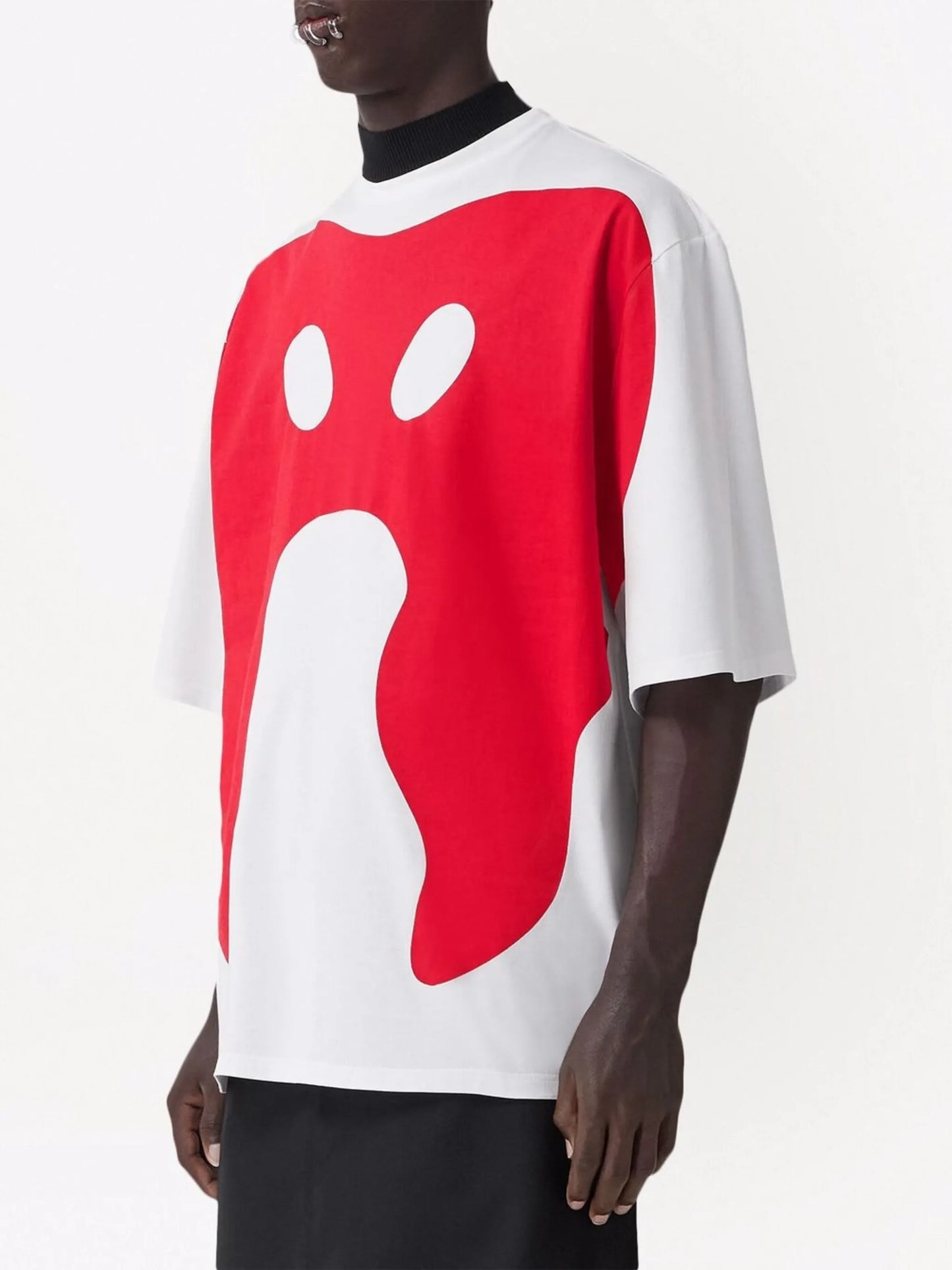 monster-print T-shirt