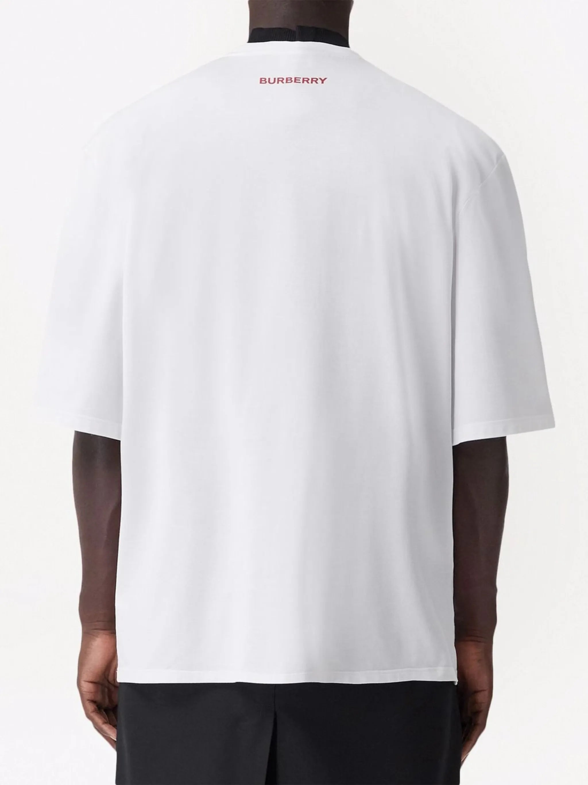 monster-print T-shirt