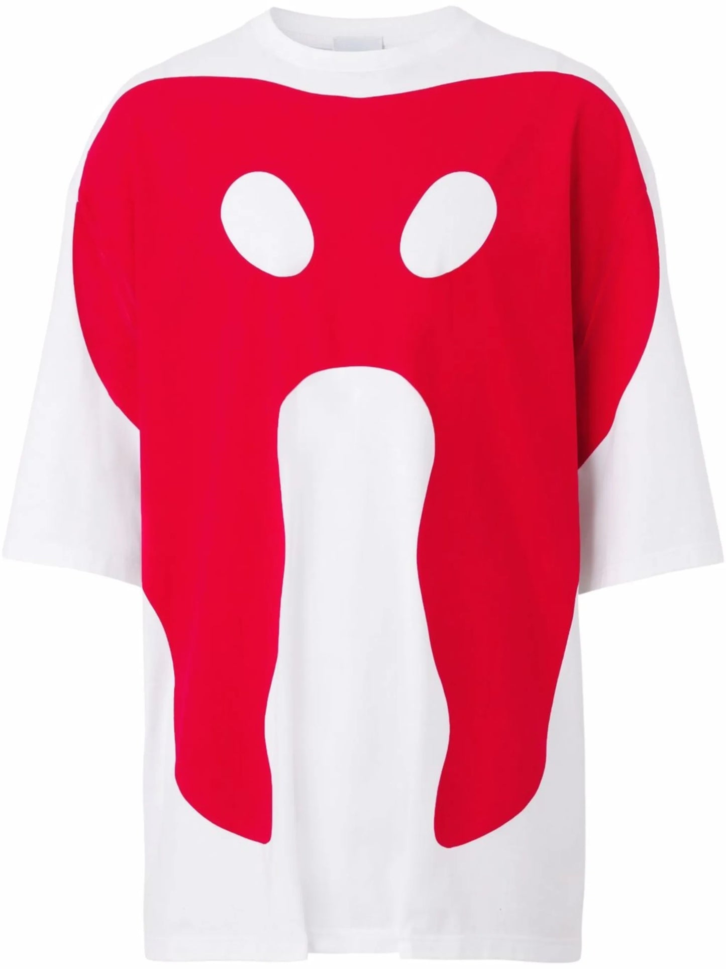 monster-print T-shirt