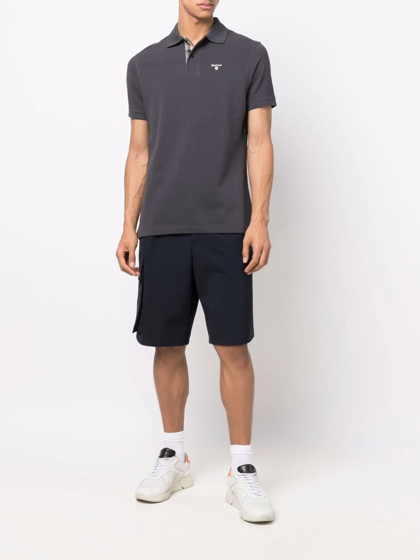 embroidered-logo polo shirt