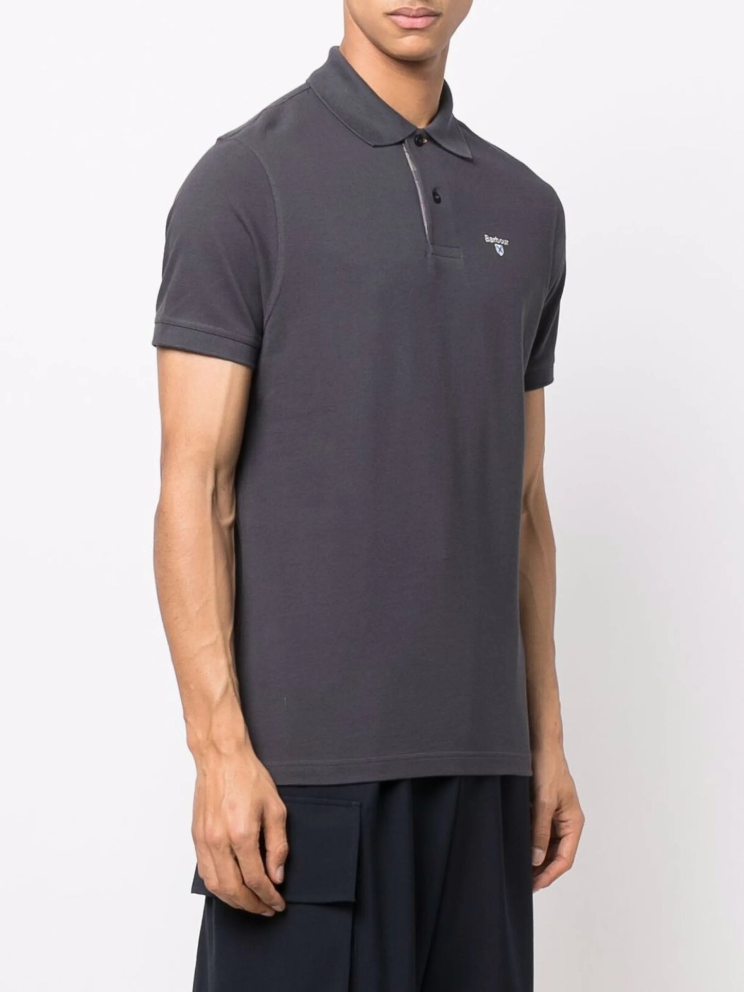 embroidered-logo polo shirt