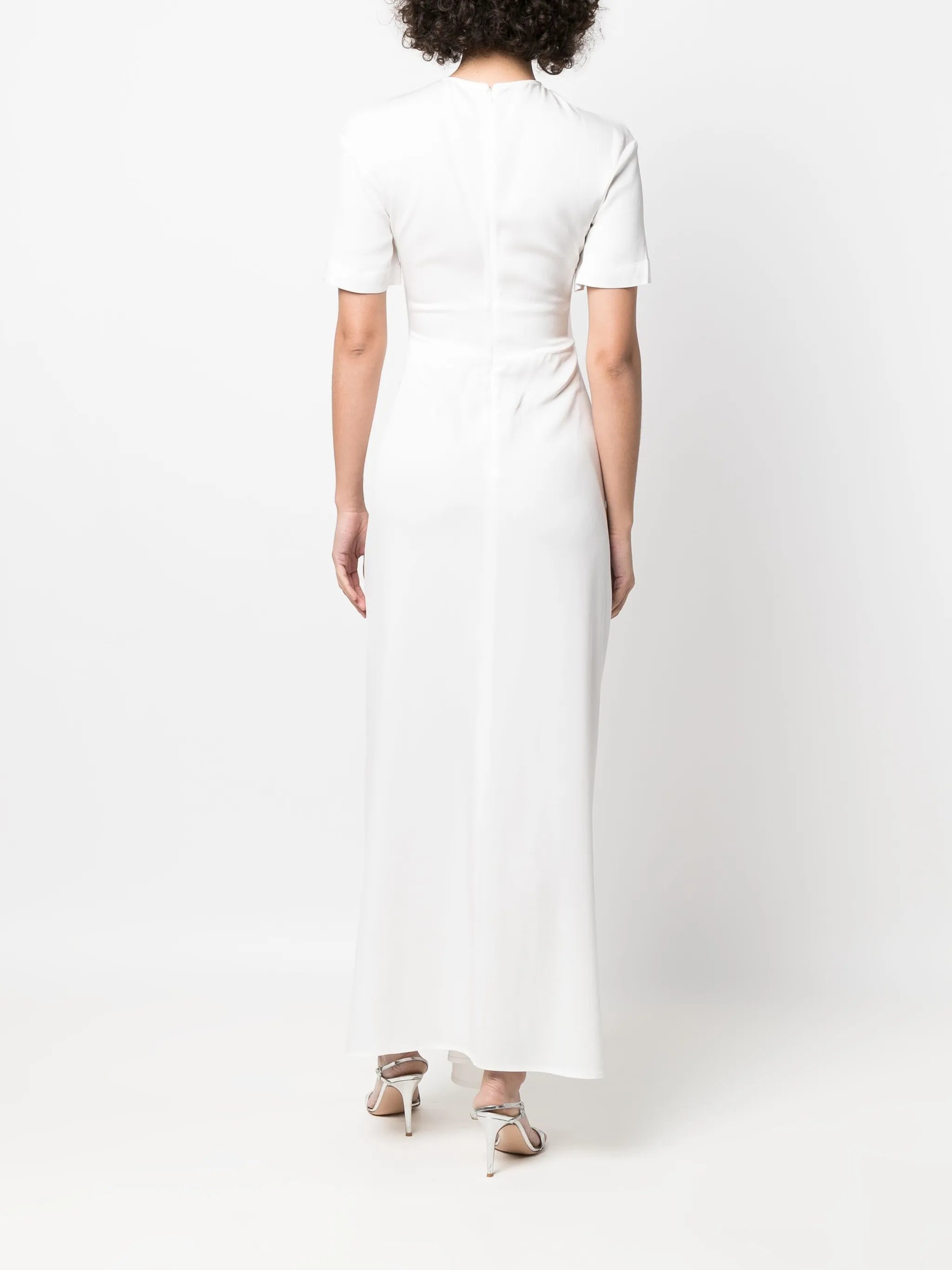 ruched panelled T-shirt dress