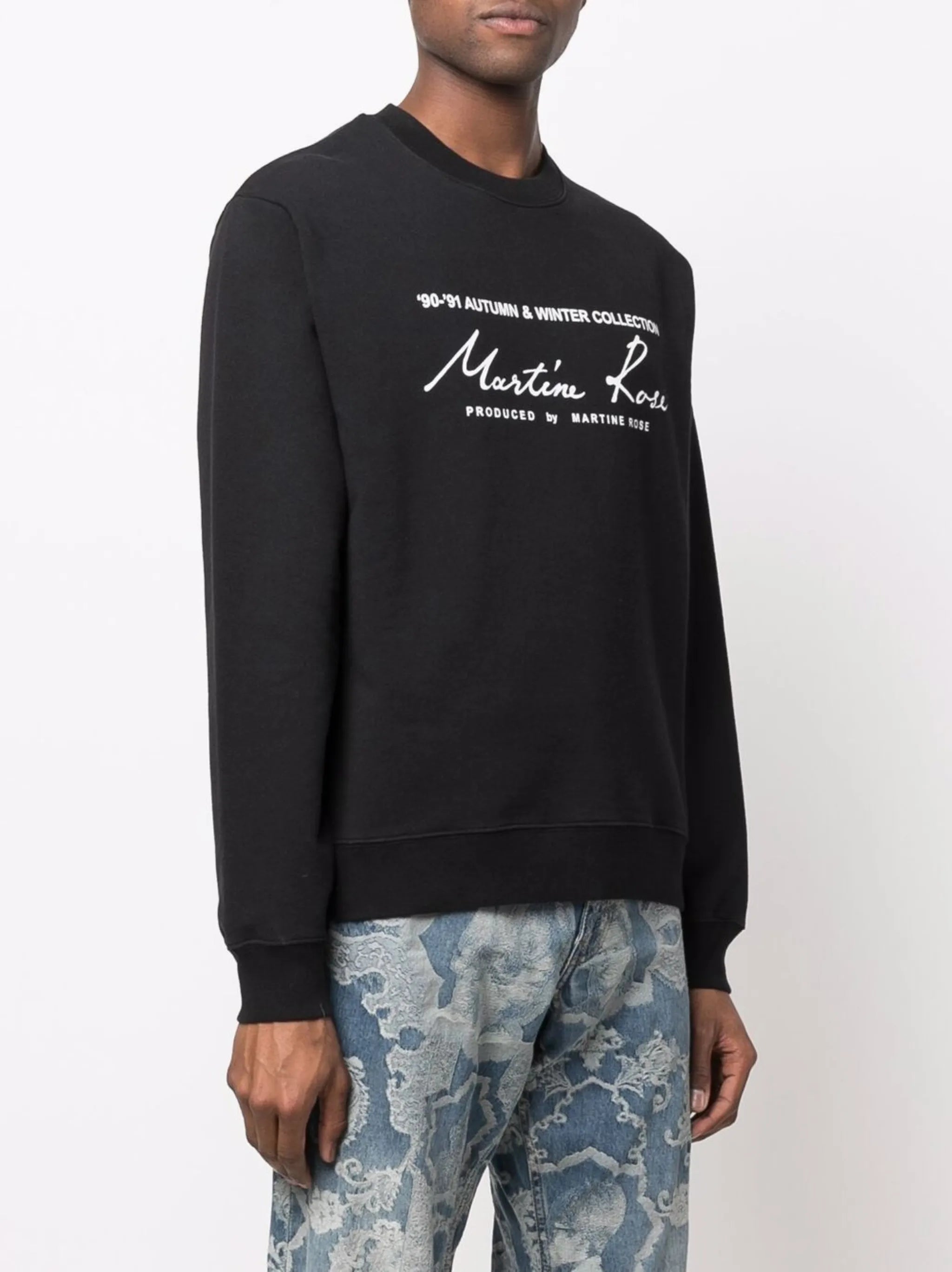 slogan-print sweatshirt